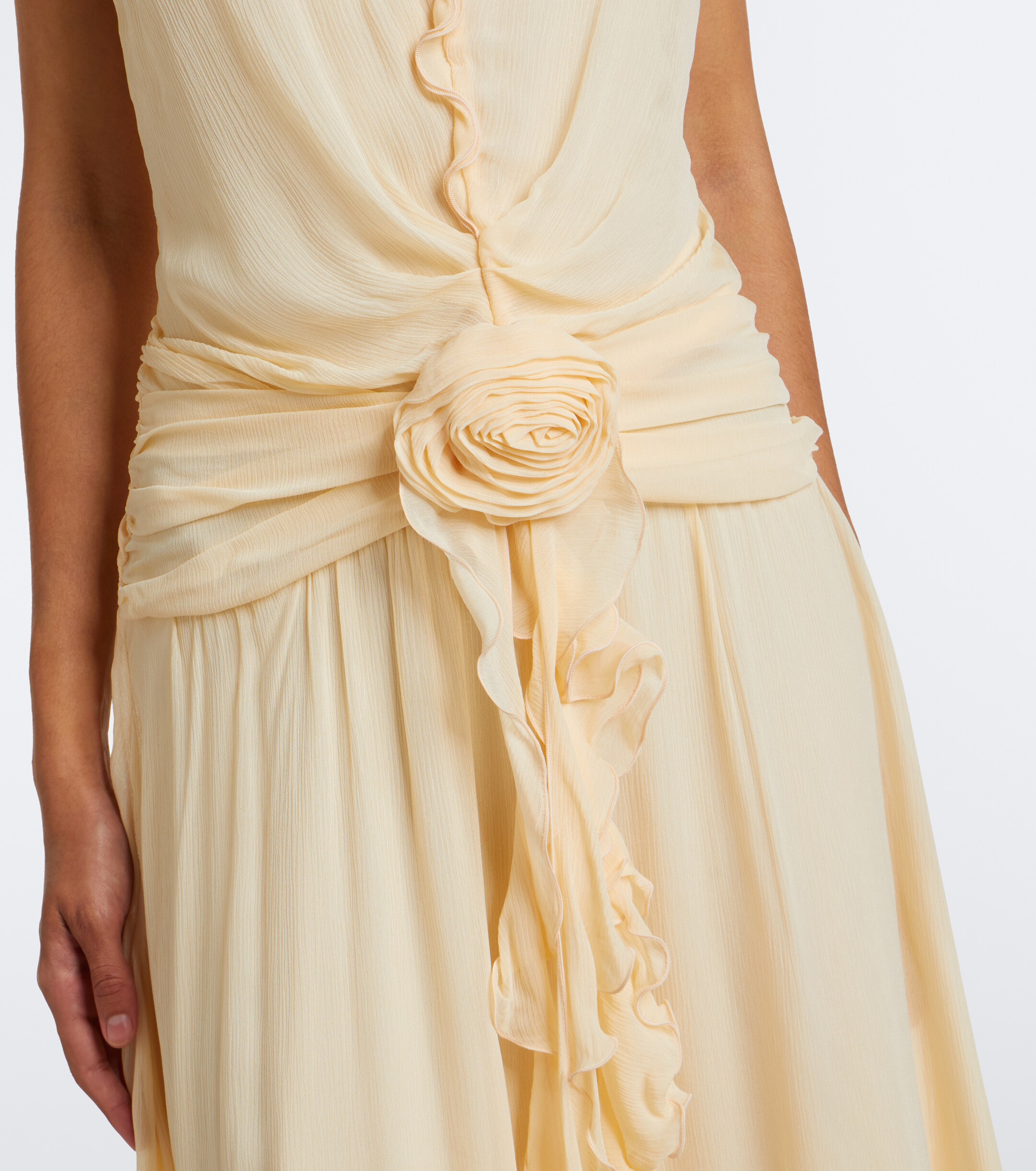 Blumarine Blumarine Ruffled georgette maxi dress