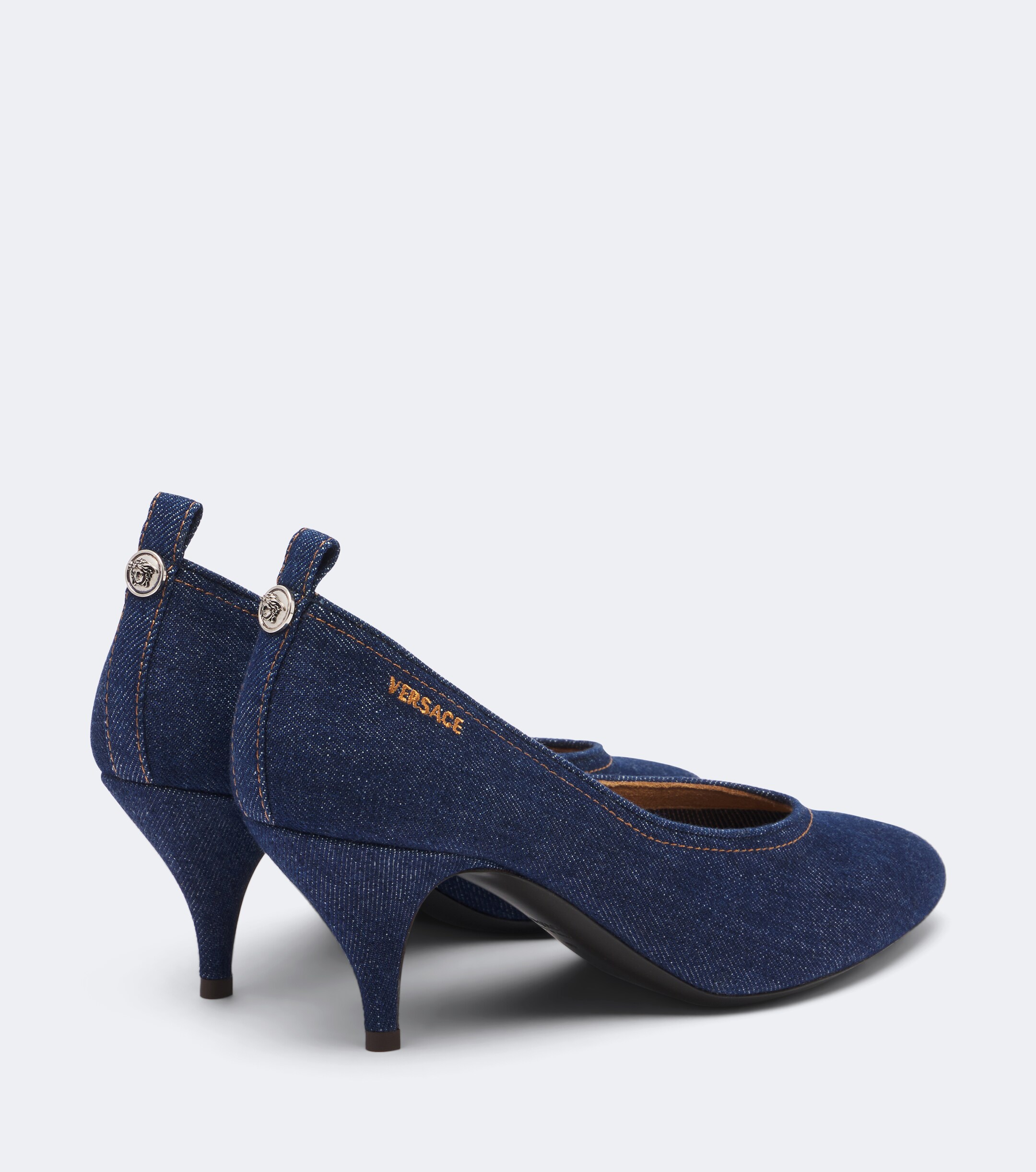 Versace Versace Tina denim pumps