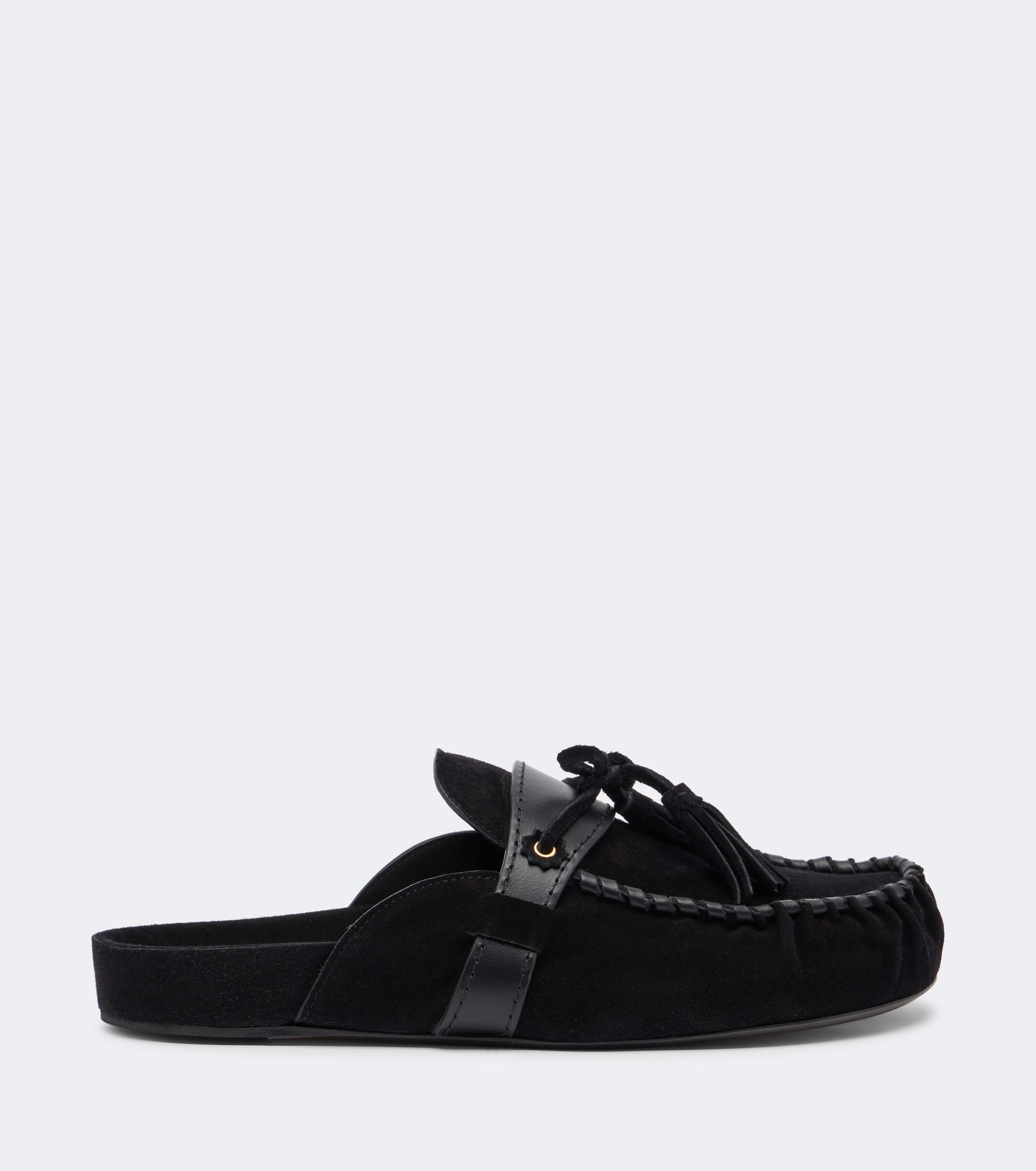 Isabel Marant Isabel Marant Malvin leather-trimmed suede mules