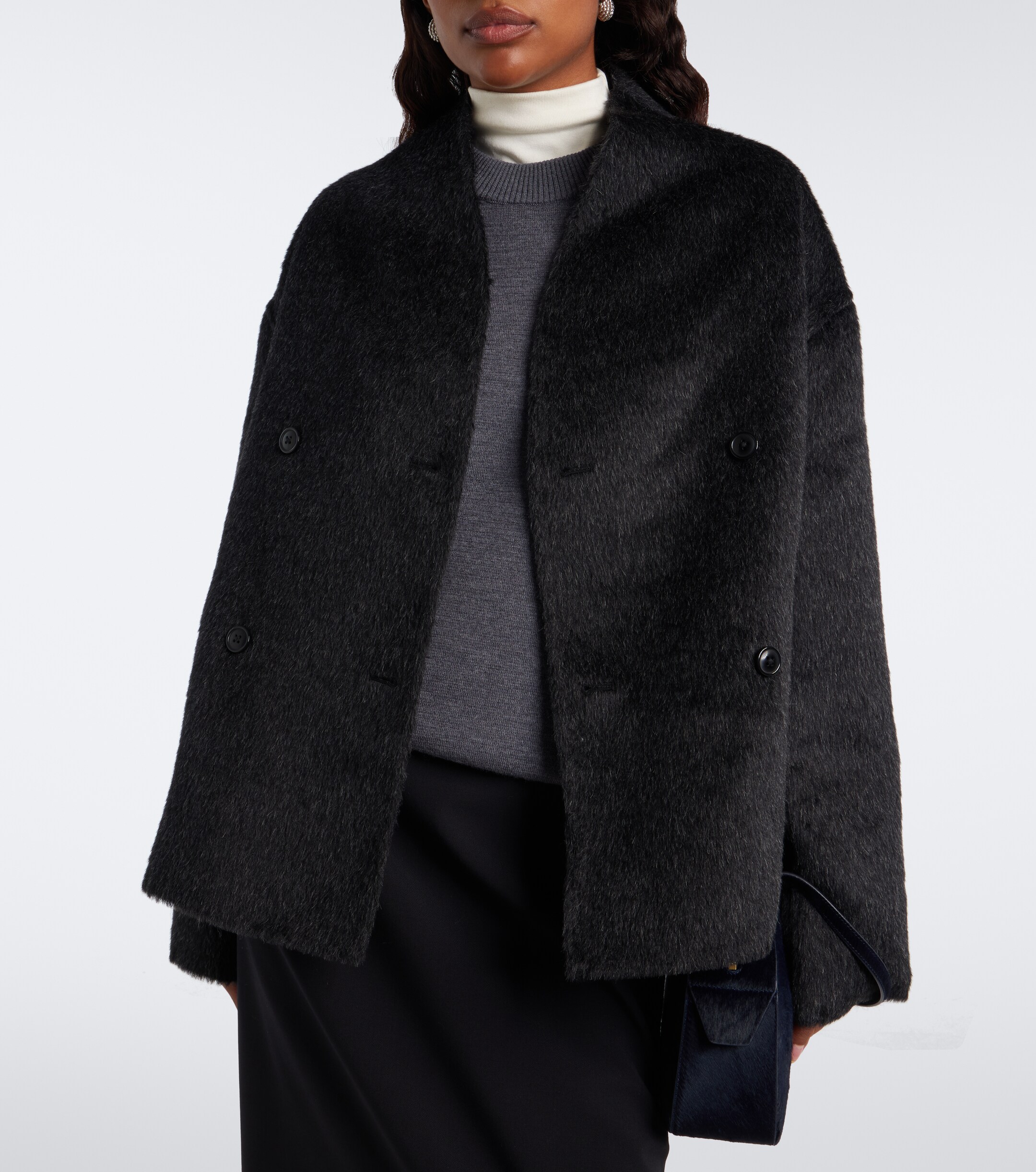 LOULOU DE SAISON Loulou de Saison Wes double-breasted alpaca and wool jacket