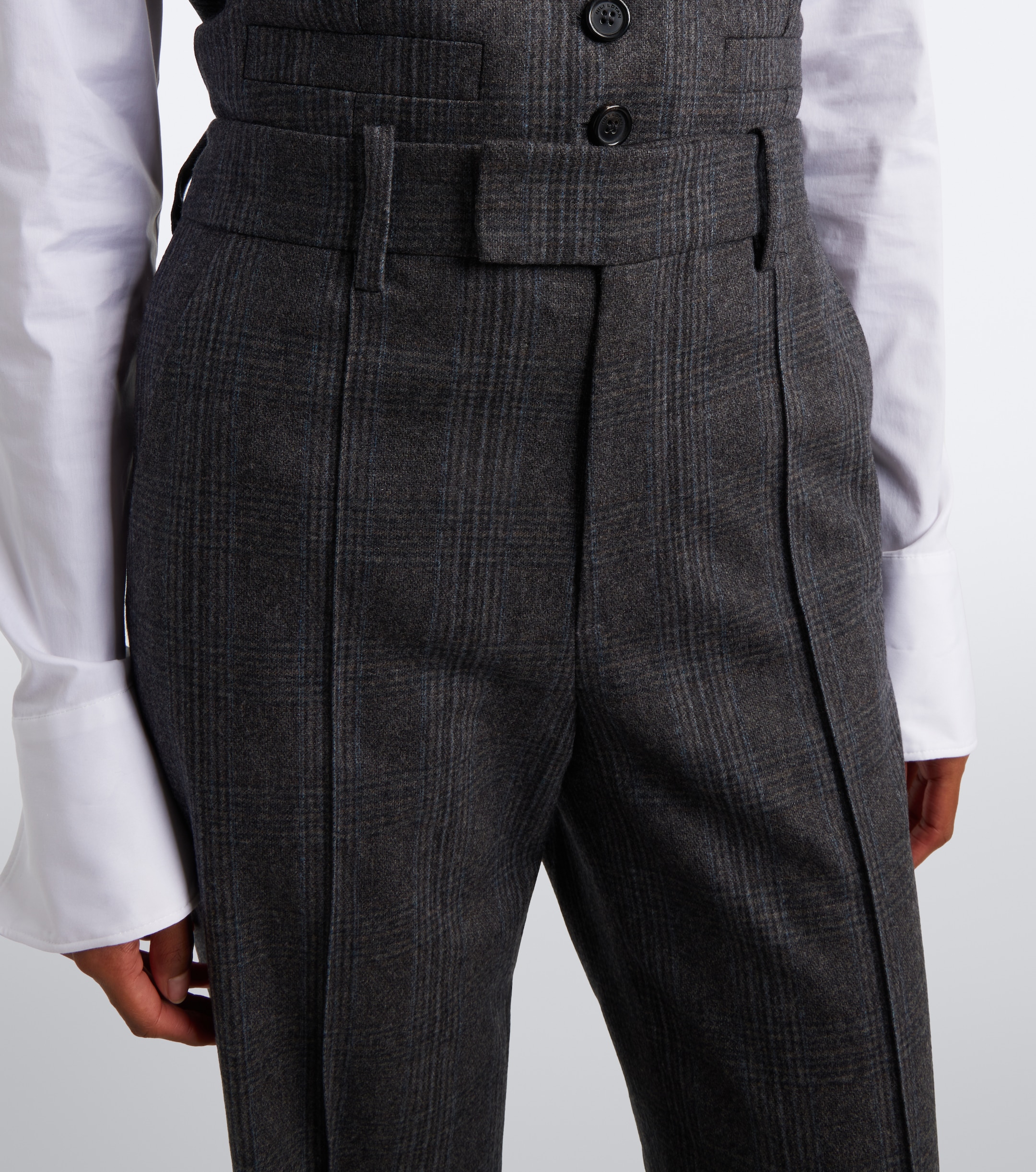 Nili Lotan Nili Lotan Etoile wool and cashmere wide-leg pants
