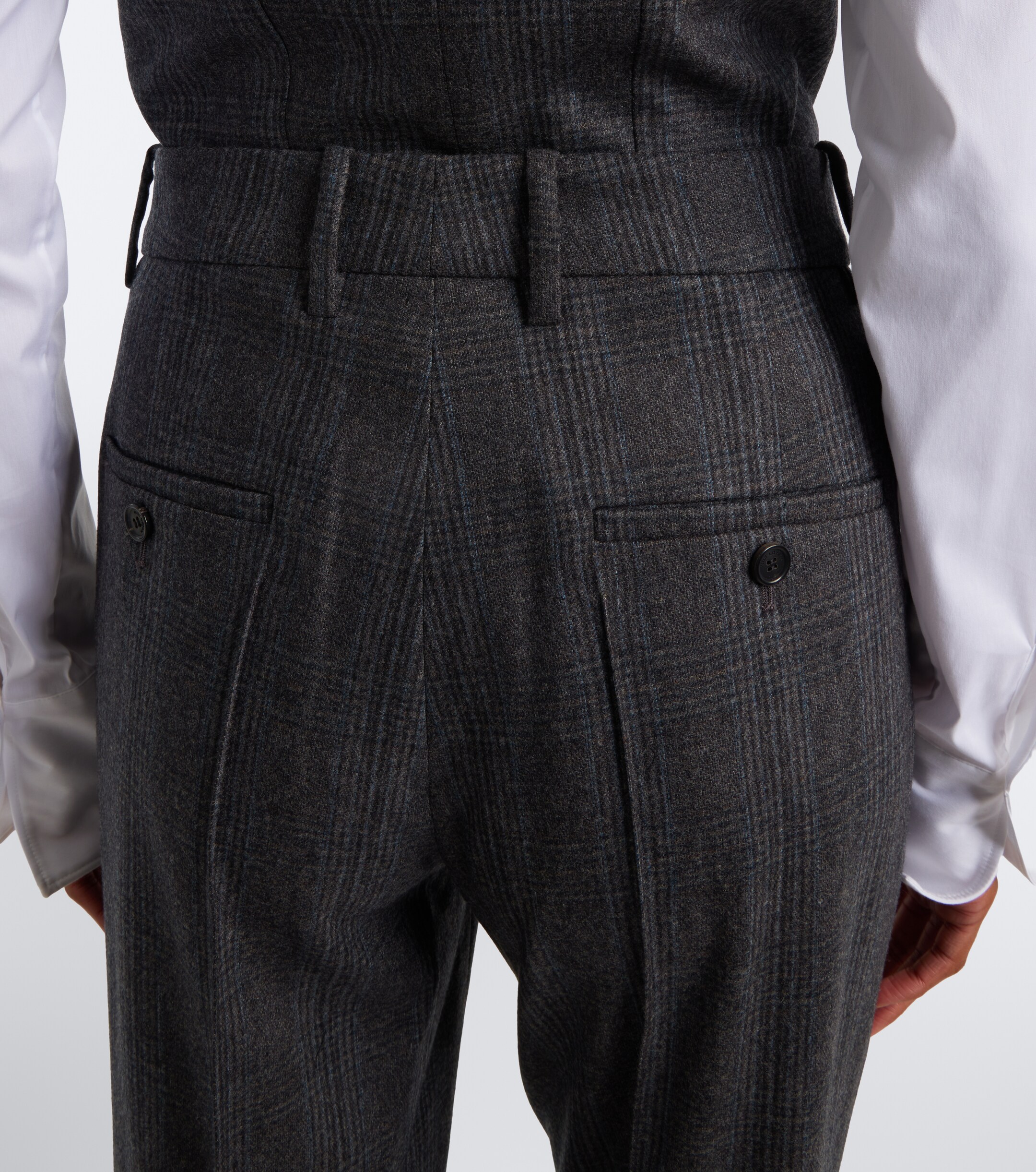 Nili Lotan Nili Lotan Etoile wool and cashmere wide-leg pants