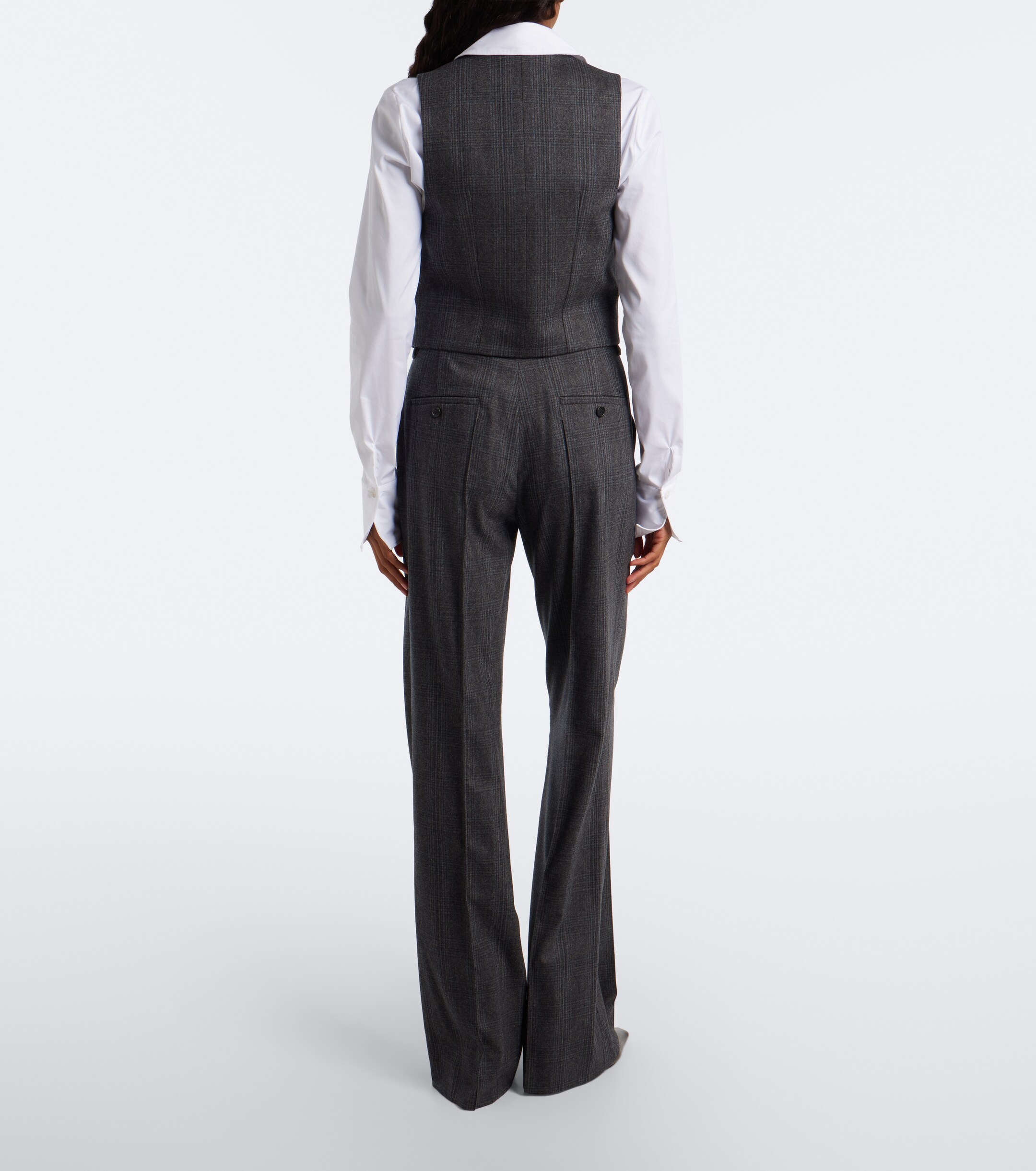 Nili Lotan Nili Lotan Etoile wool and cashmere wide-leg pants