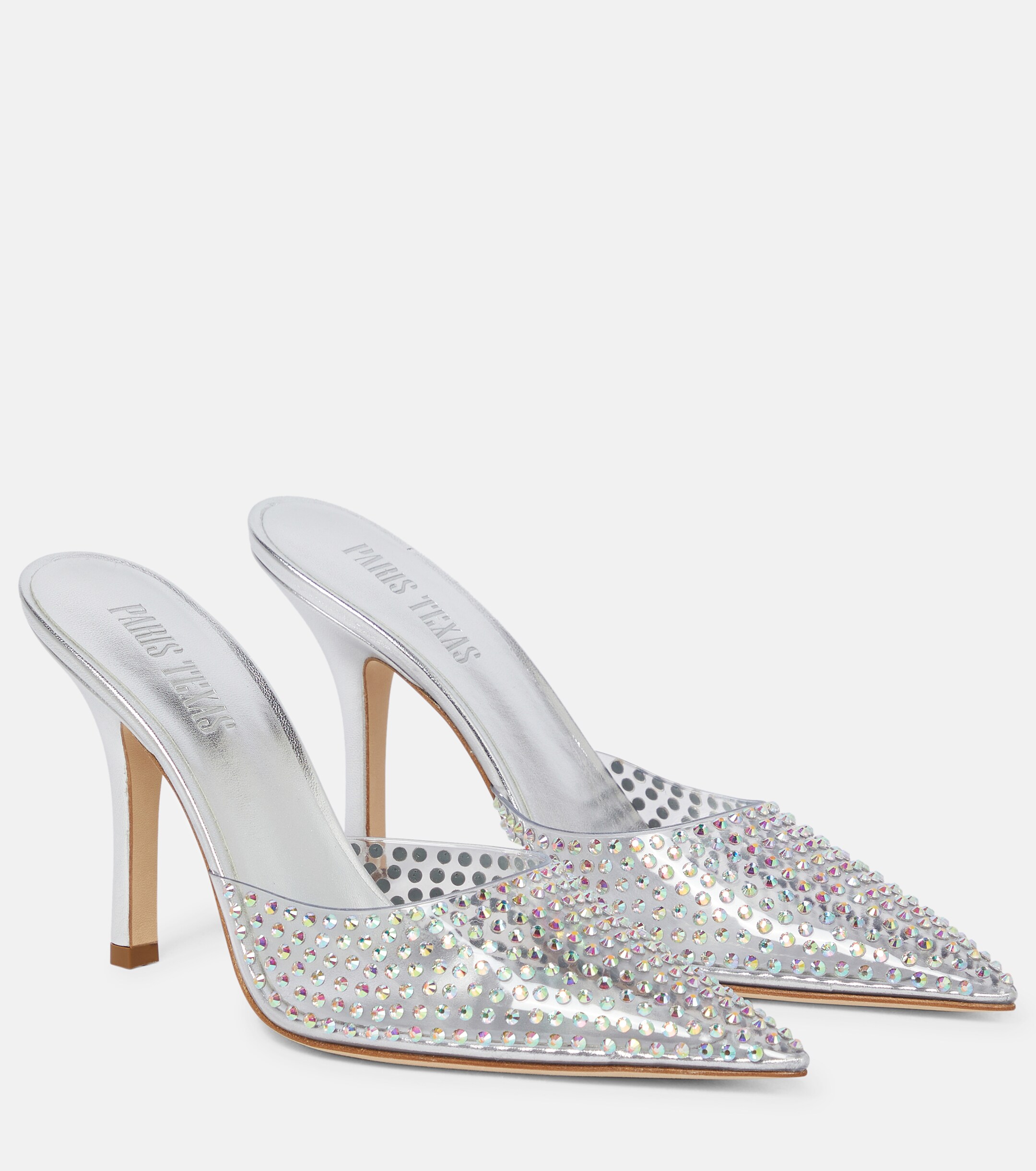 Paris Texas Hollywood embellished PVC mules