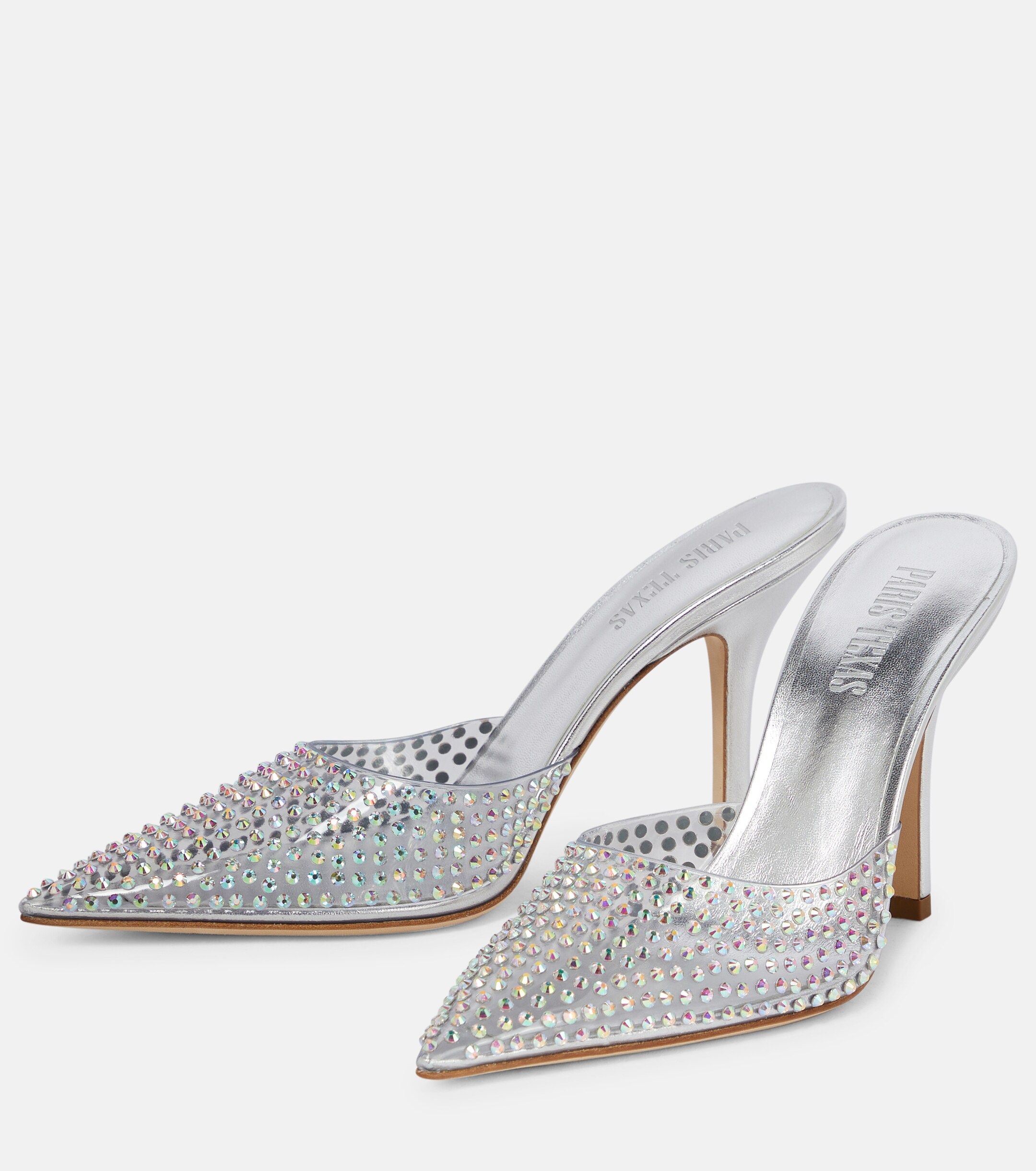 Paris Texas Hollywood embellished PVC mules