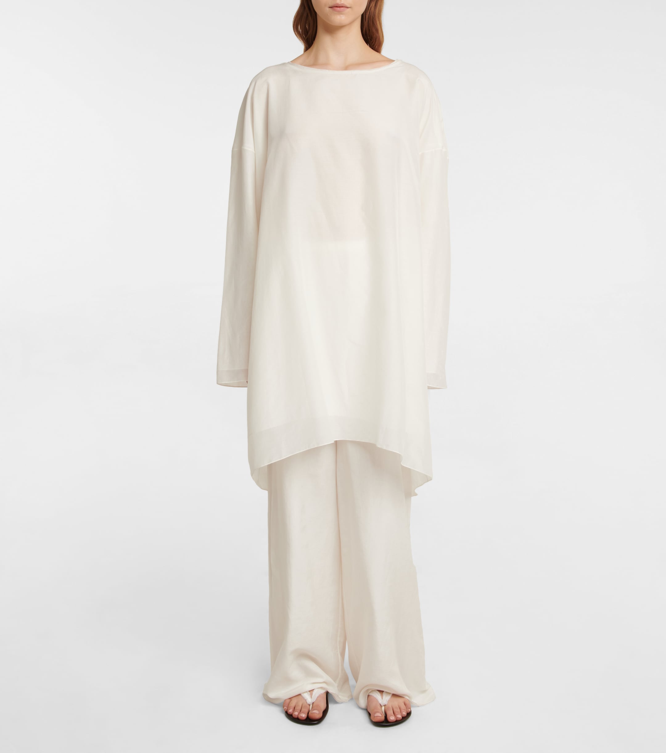 The Row Pamul cotton and silk top