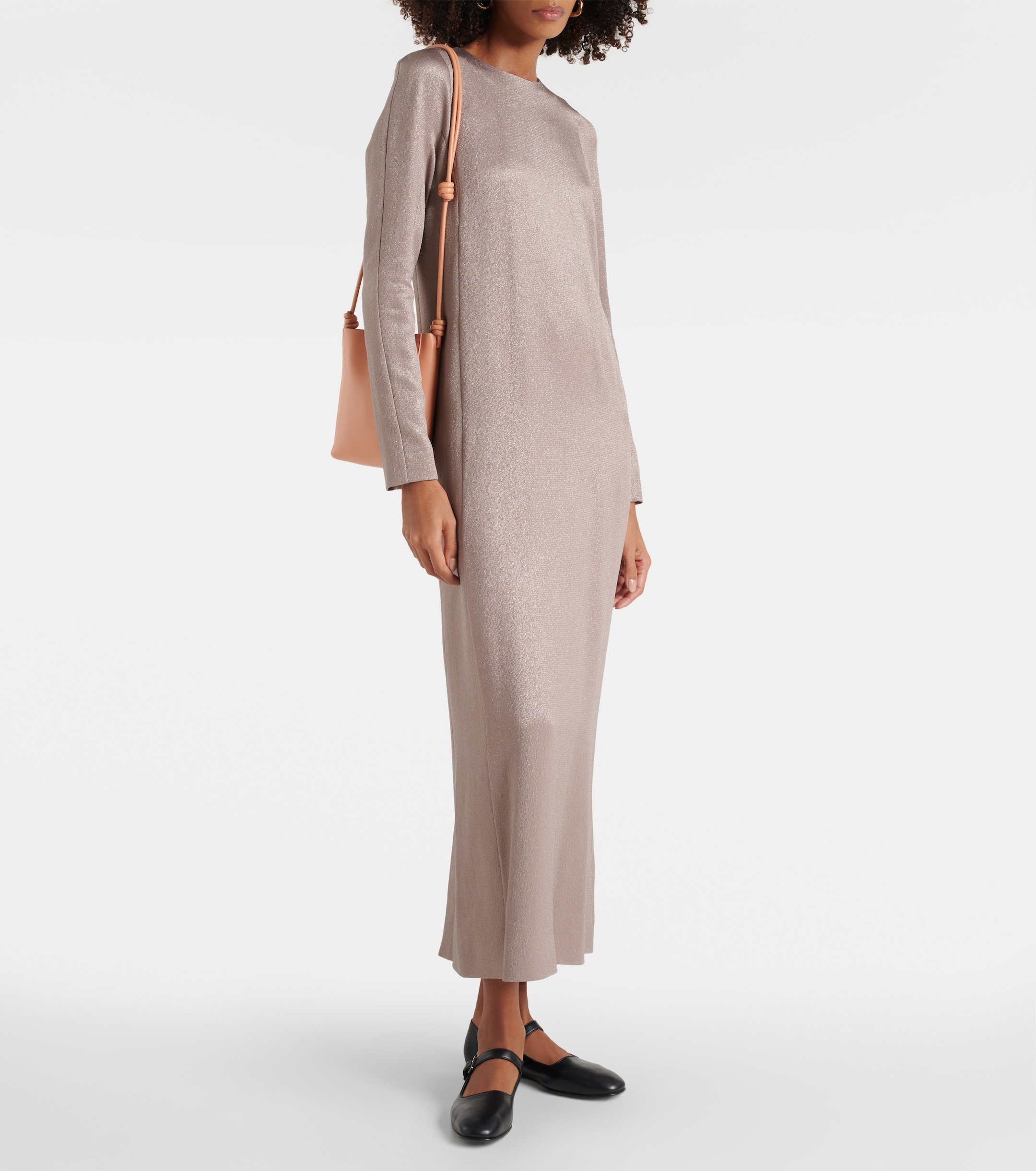 Fforme Iris metallic maxi dress