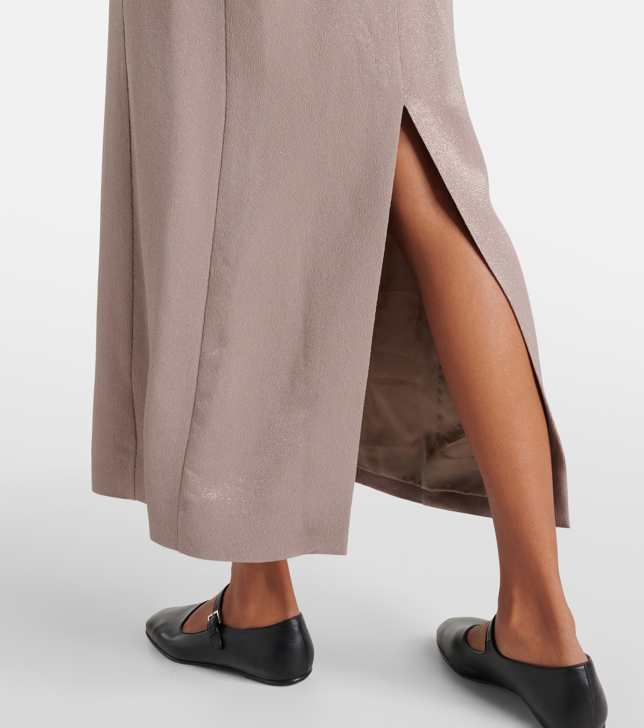 Fforme Iris metallic maxi dress