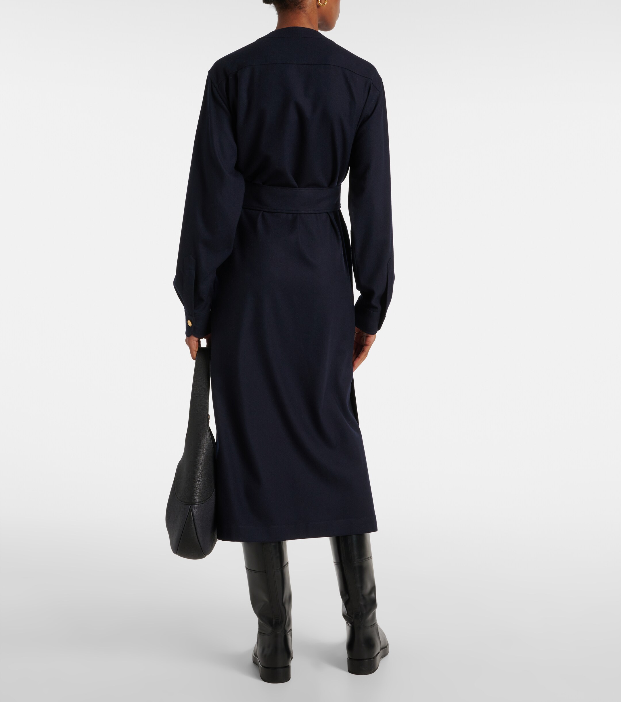 Loro Piana Noa wool and cashmere midi dress thumbnail