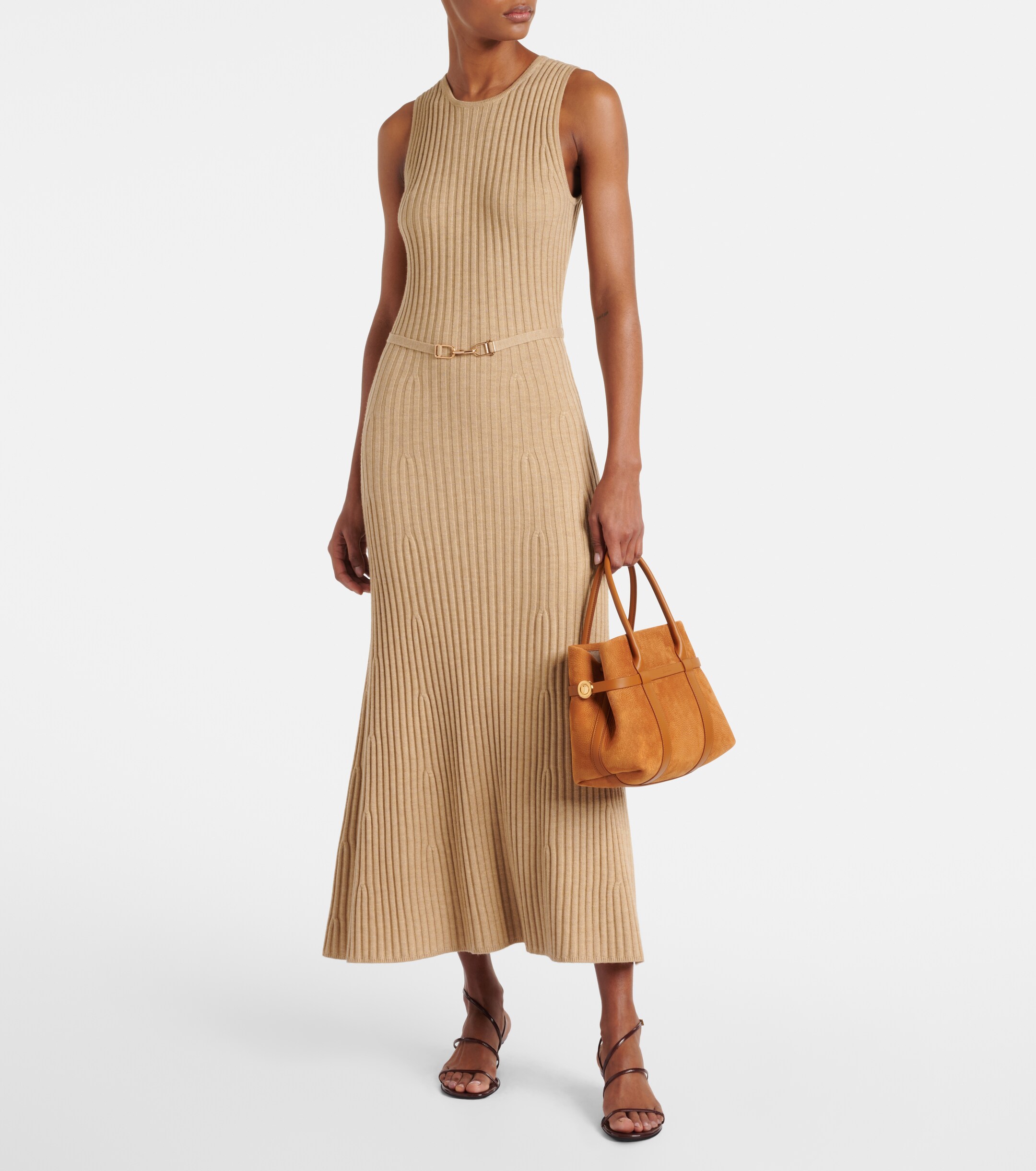Loro Piana Ghiera Small leather tote bag