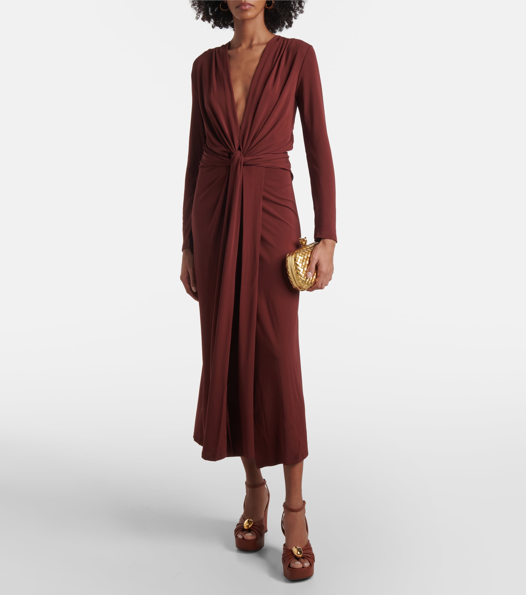 Johanna Ortiz - Finding Yourself draped jersey maxi dress | Plush