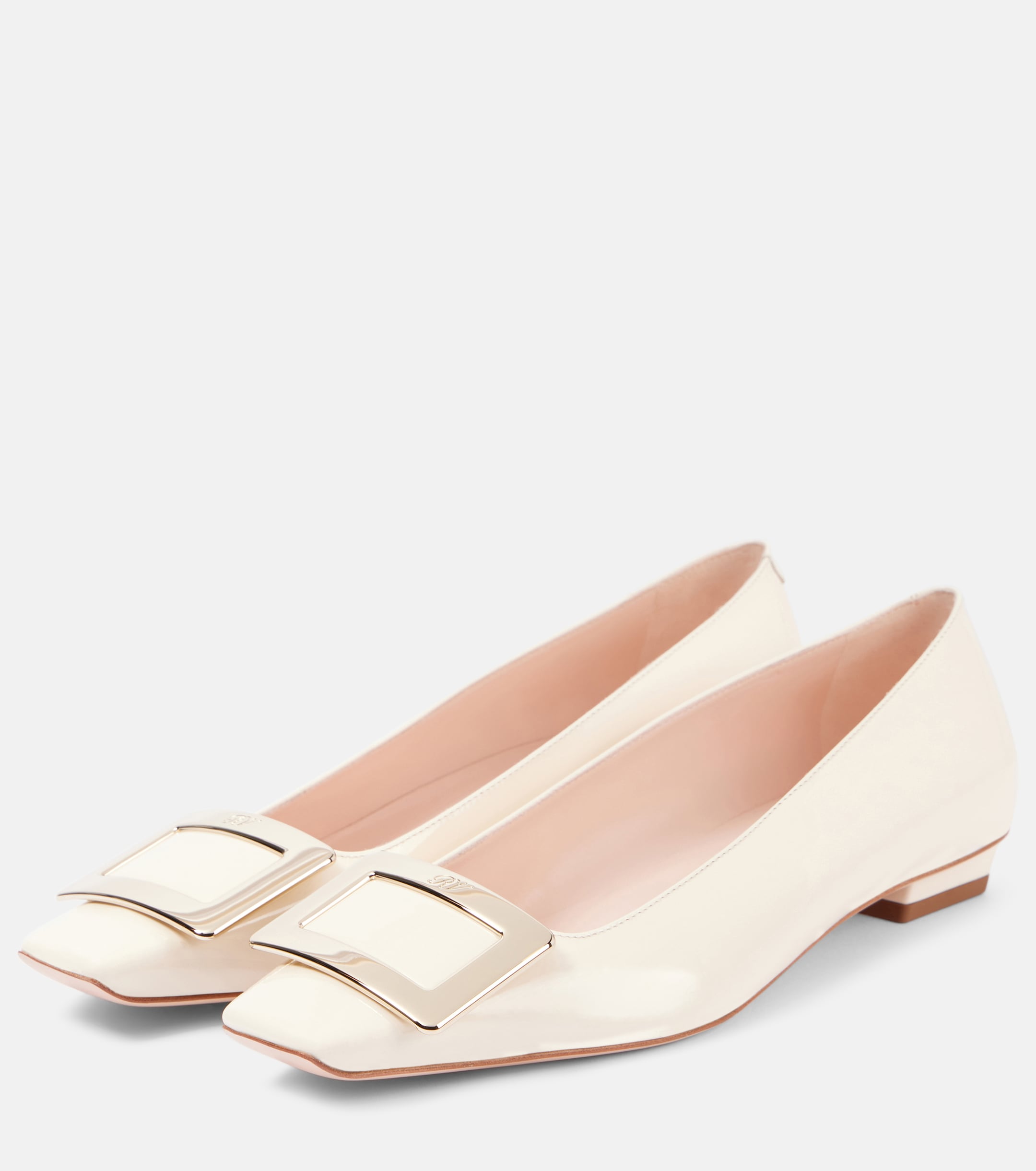 ROGER VIVIER Belle Vivier 25 patent leather ballet flats thumbnail