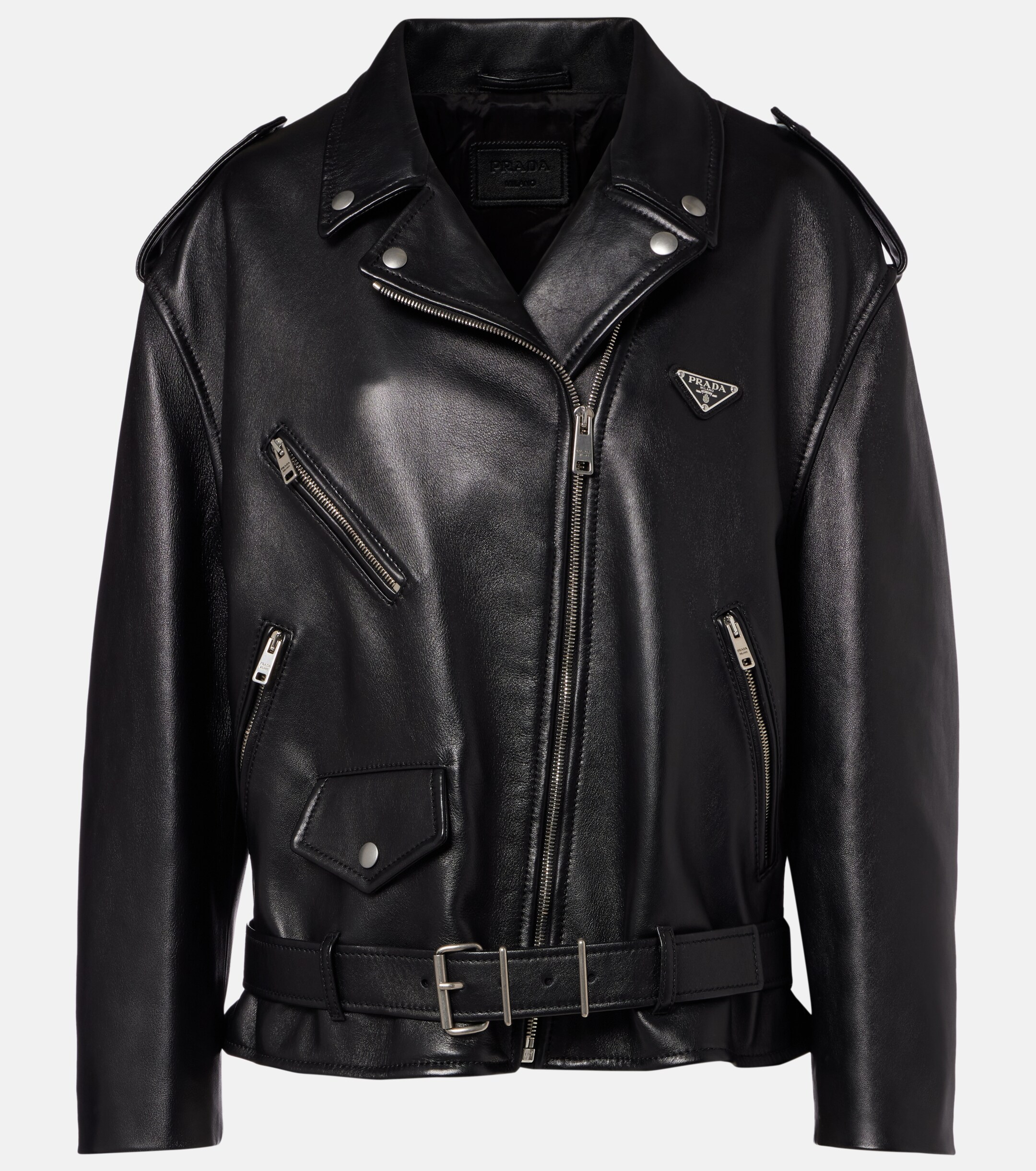 Prada Leather biker jacket thumbnail