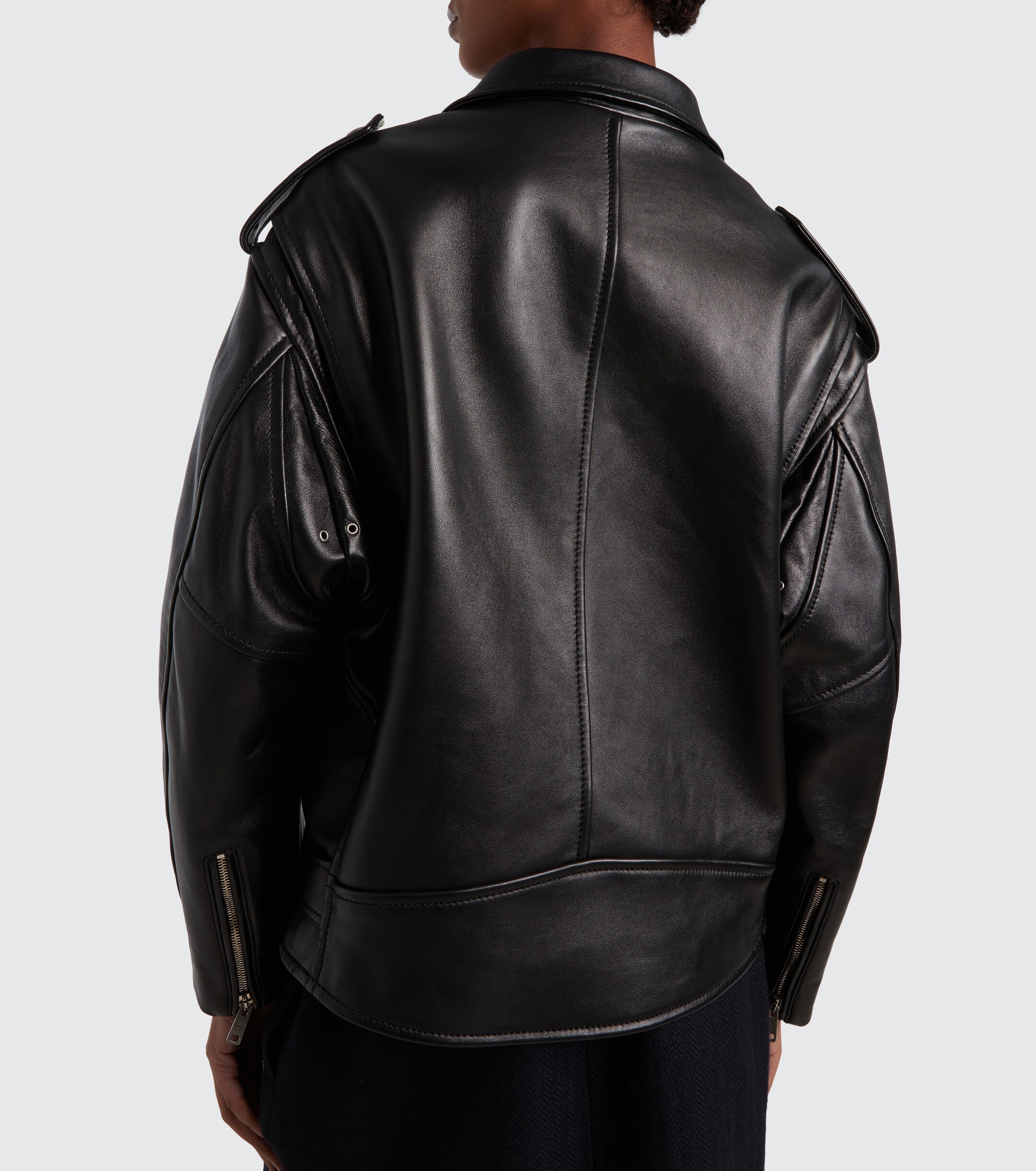 Prada Leather biker jacket thumbnail