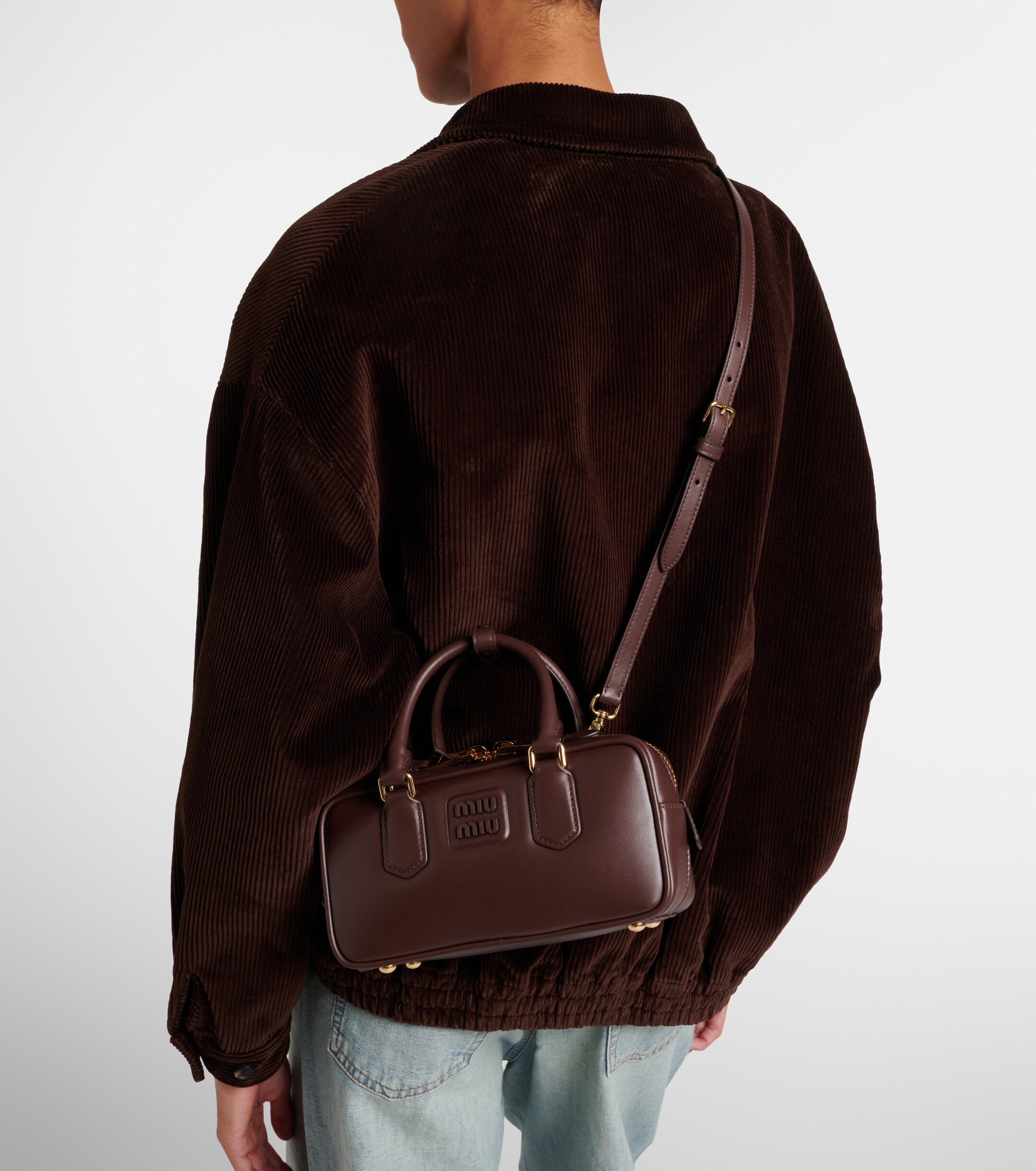 Miu Miu Arcadie leather tote bag