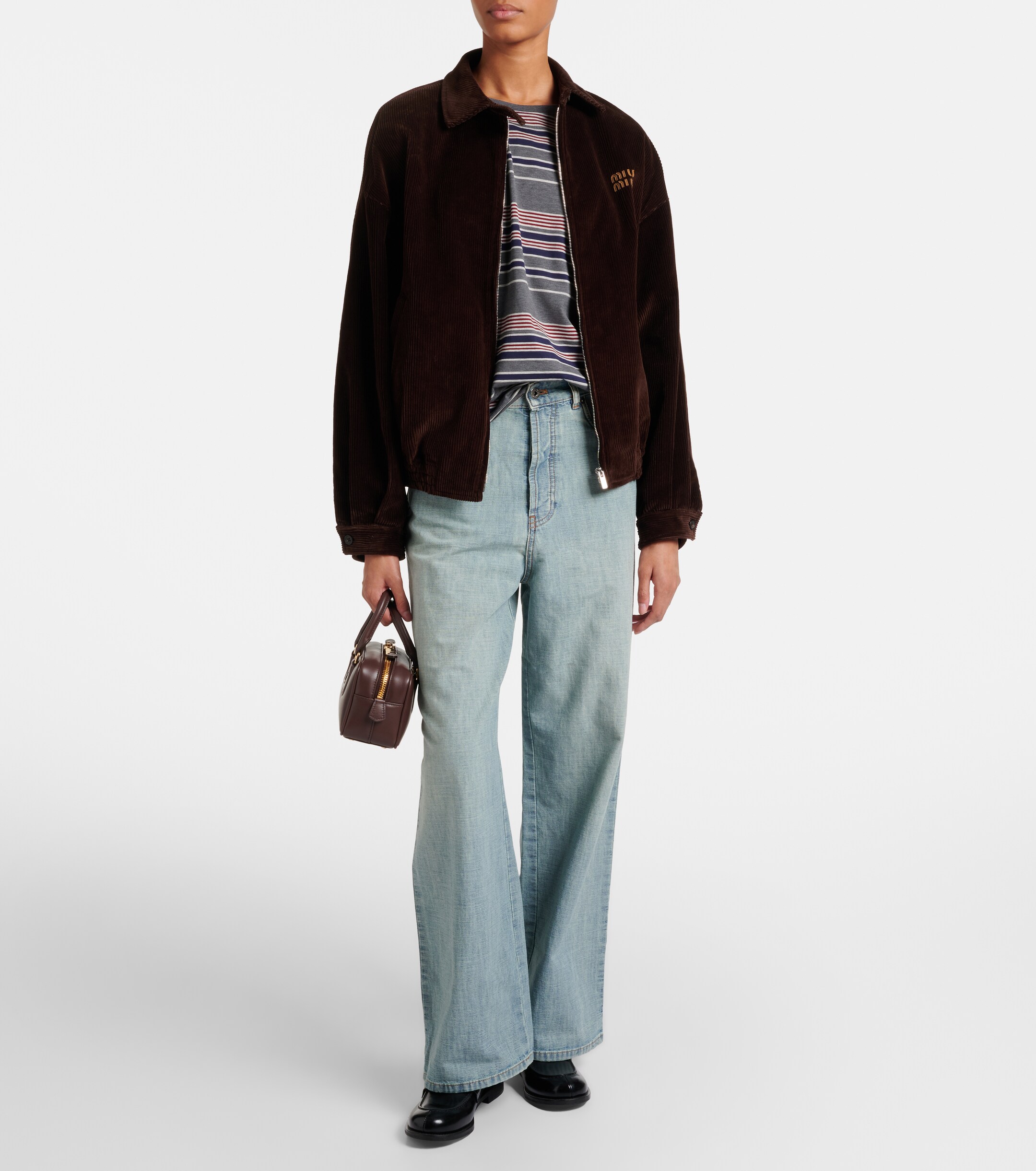 Miu Miu Arcadie leather tote bag