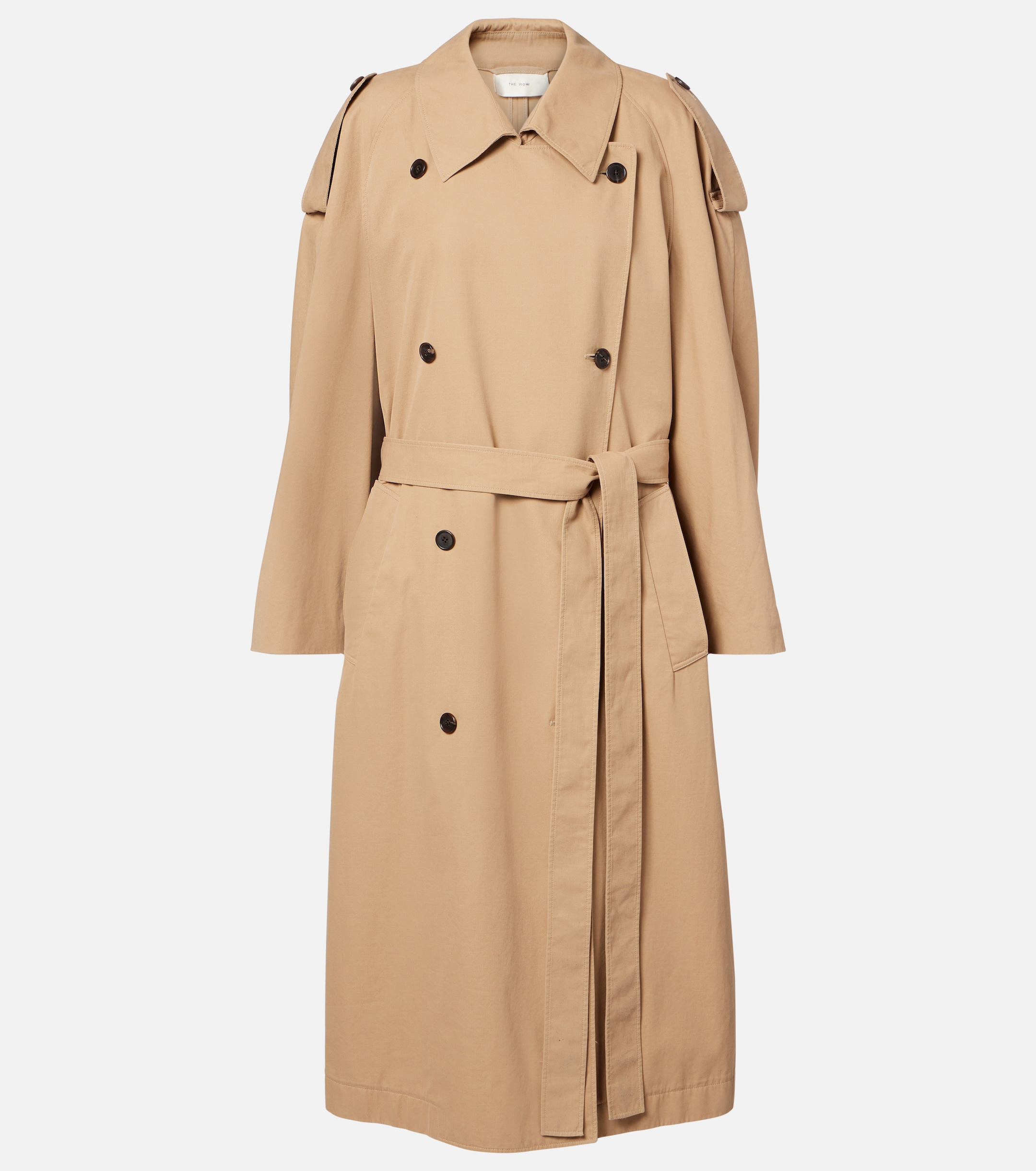 The Row Dester cotton and cashmere trench coat