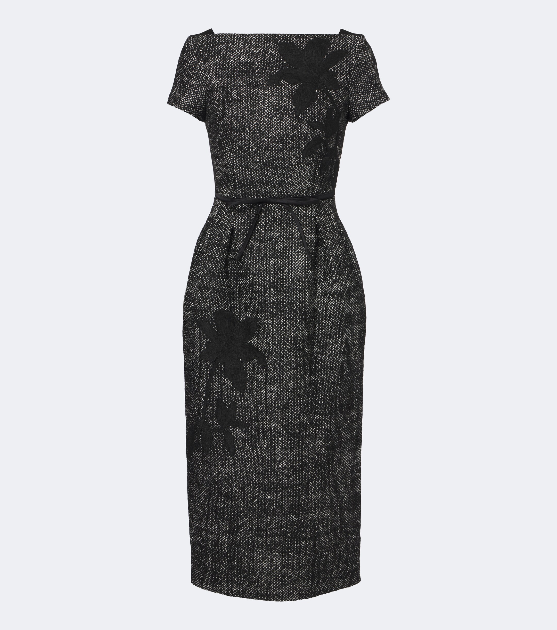 Erdem Erdem Embroidered wool-blend midi dress