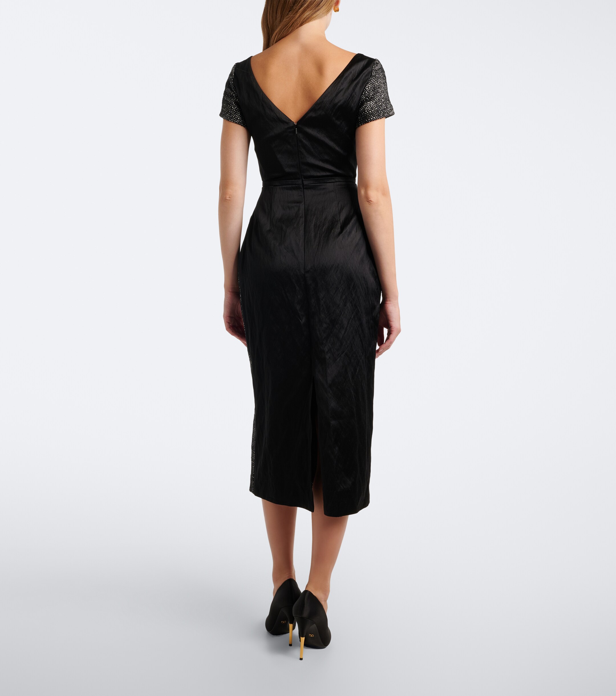 Erdem Erdem Embroidered wool-blend midi dress