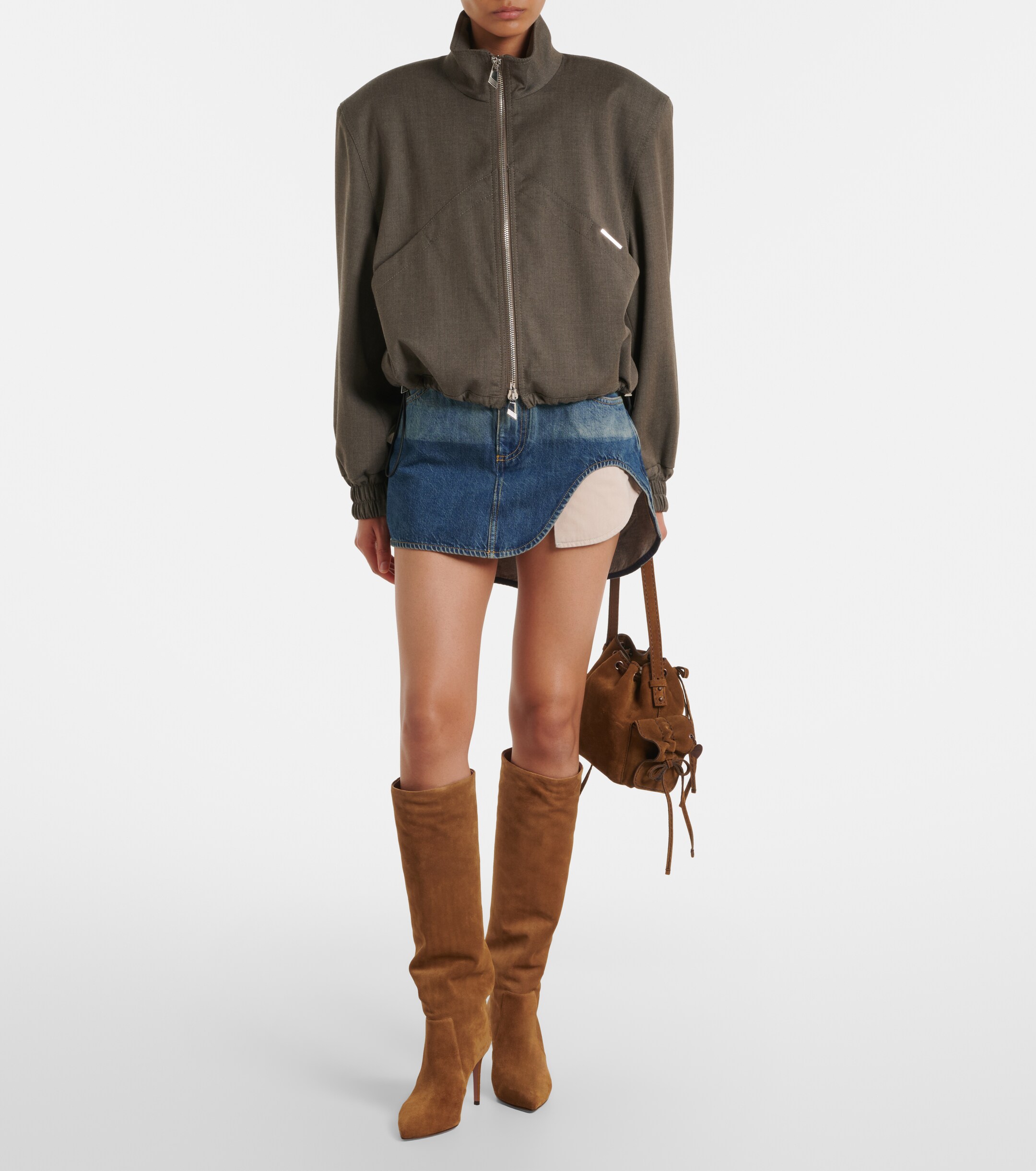 Paris Texas Paris Texas Stiletto suede knee-high boots