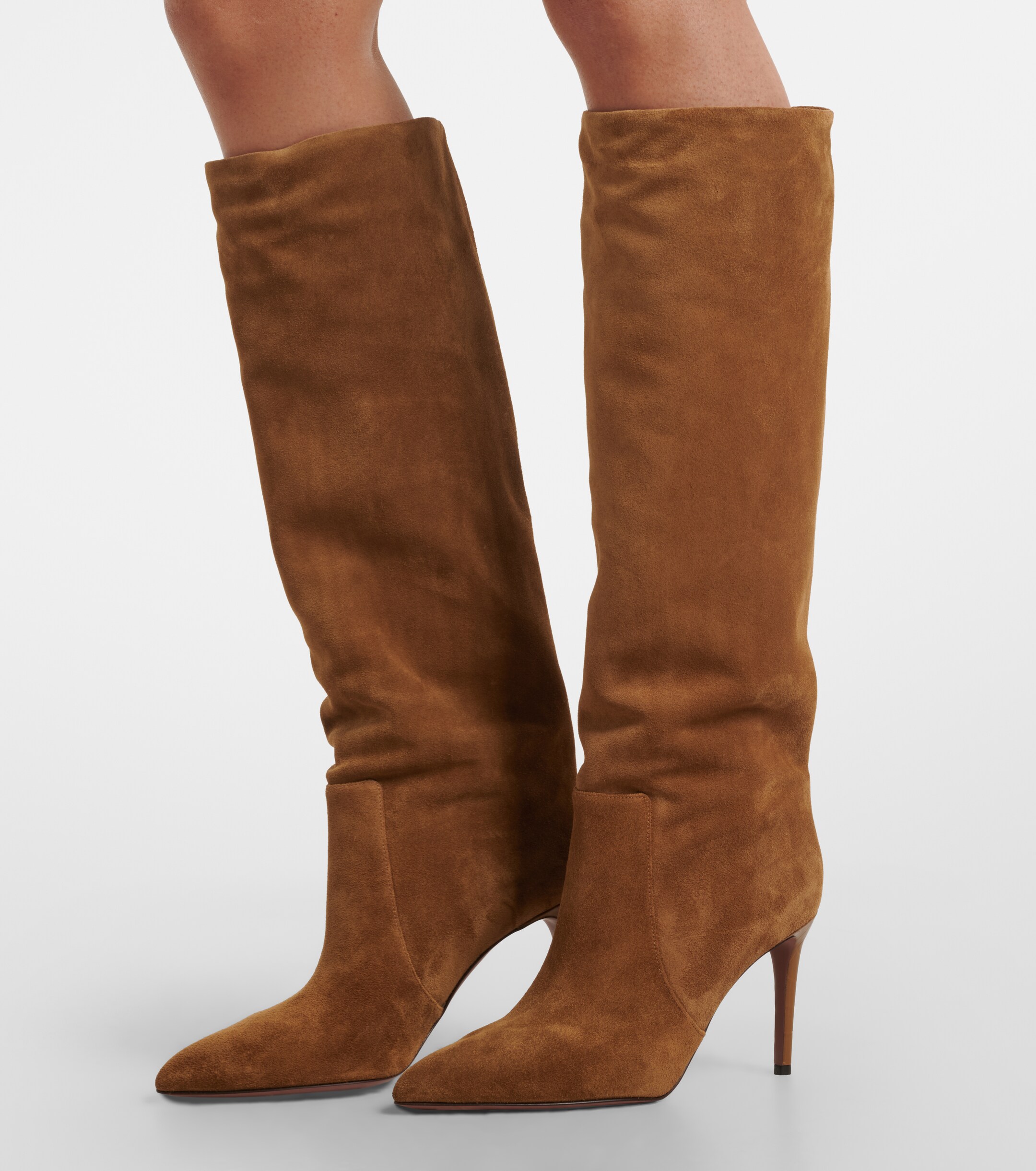 Paris Texas Paris Texas Stiletto suede knee-high boots