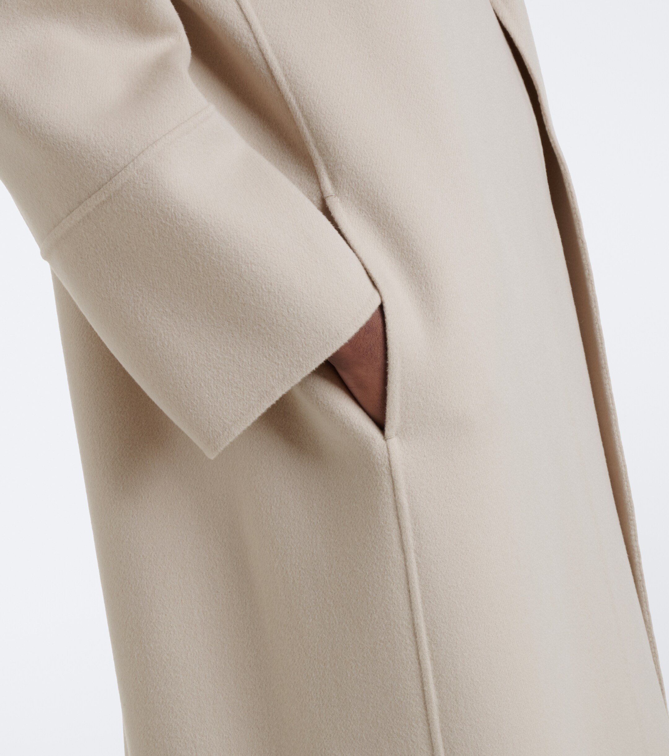 S Max Mara 'S Max Mara Scarf-detail virgin wool coat