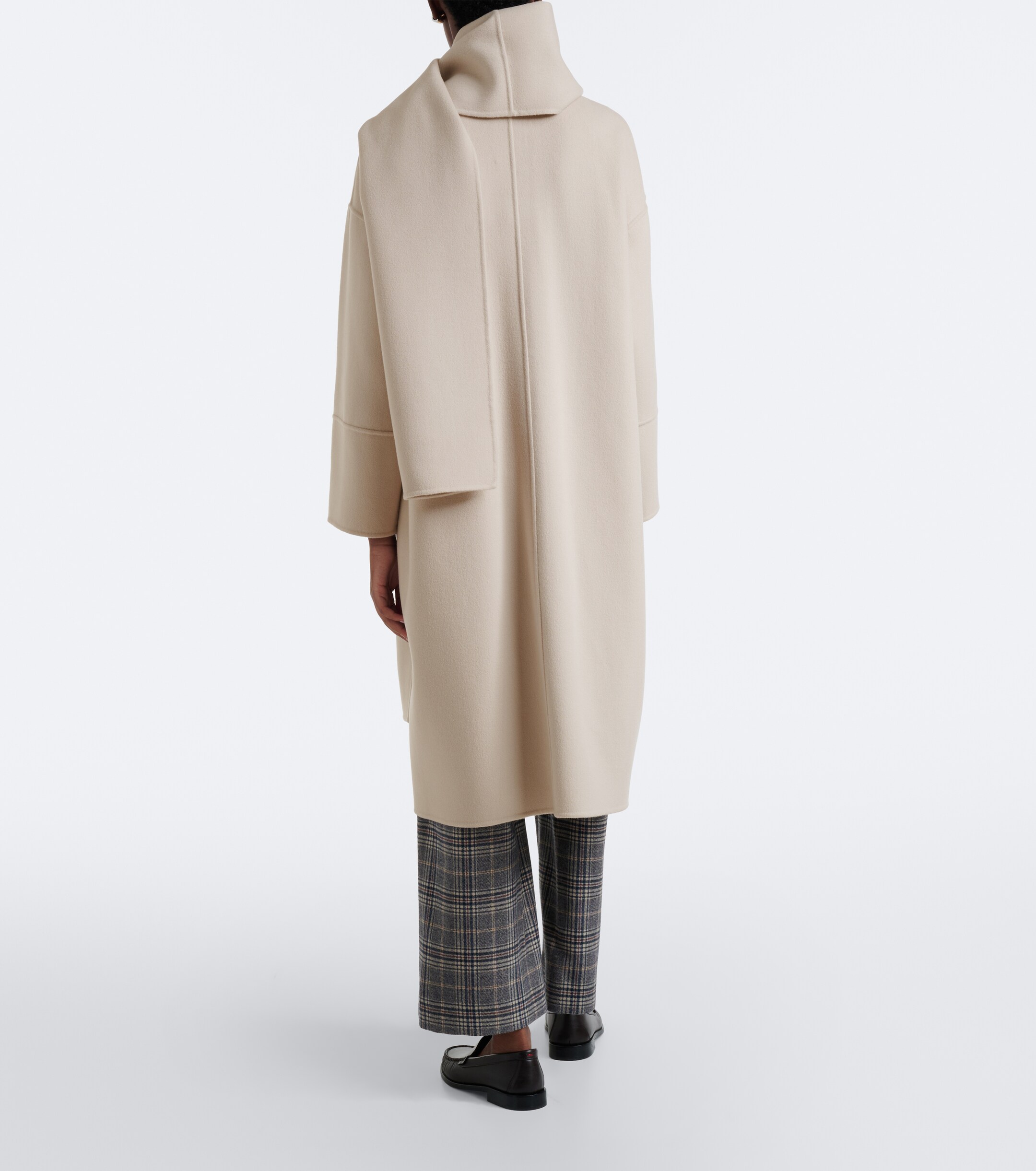 S Max Mara 'S Max Mara Scarf-detail virgin wool coat