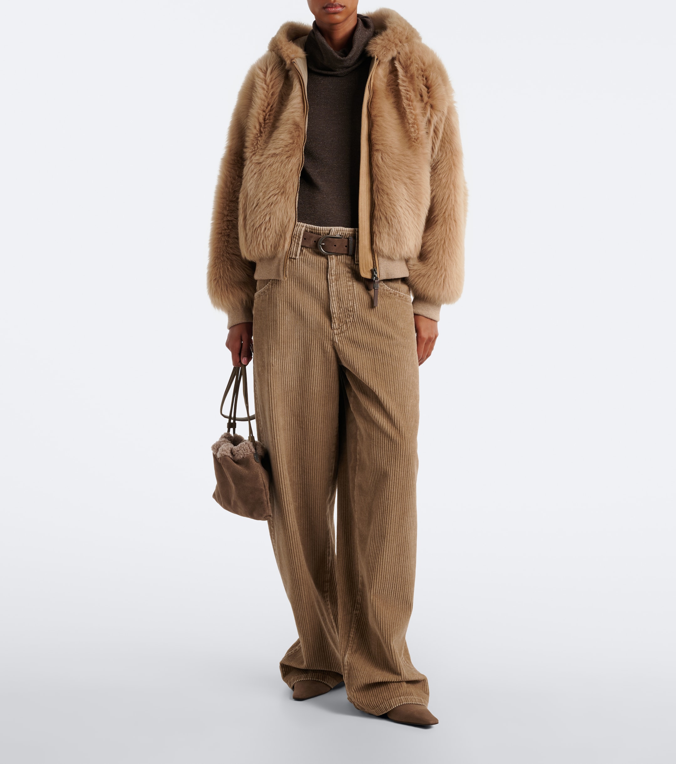 Brunello Cucinelli Brunello Cucinelli Monili cotton corduroy straight pants