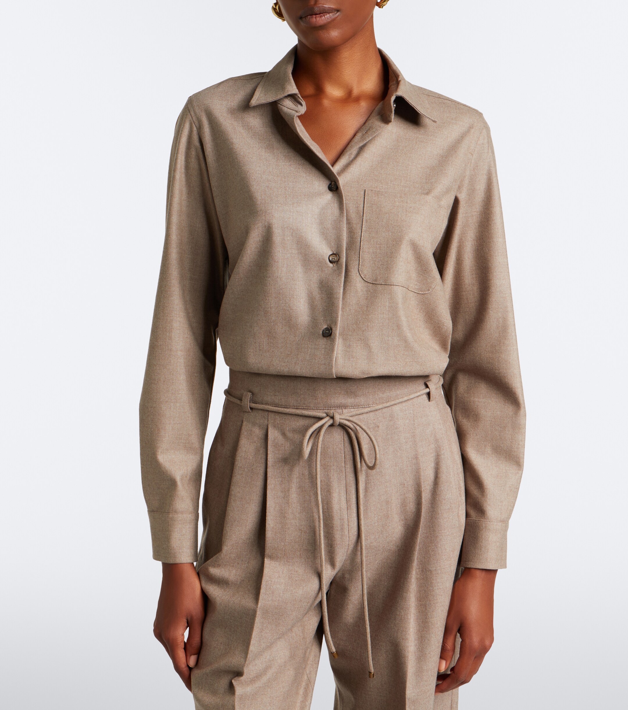 Max Mara Max Mara Cashmere-blend shirt