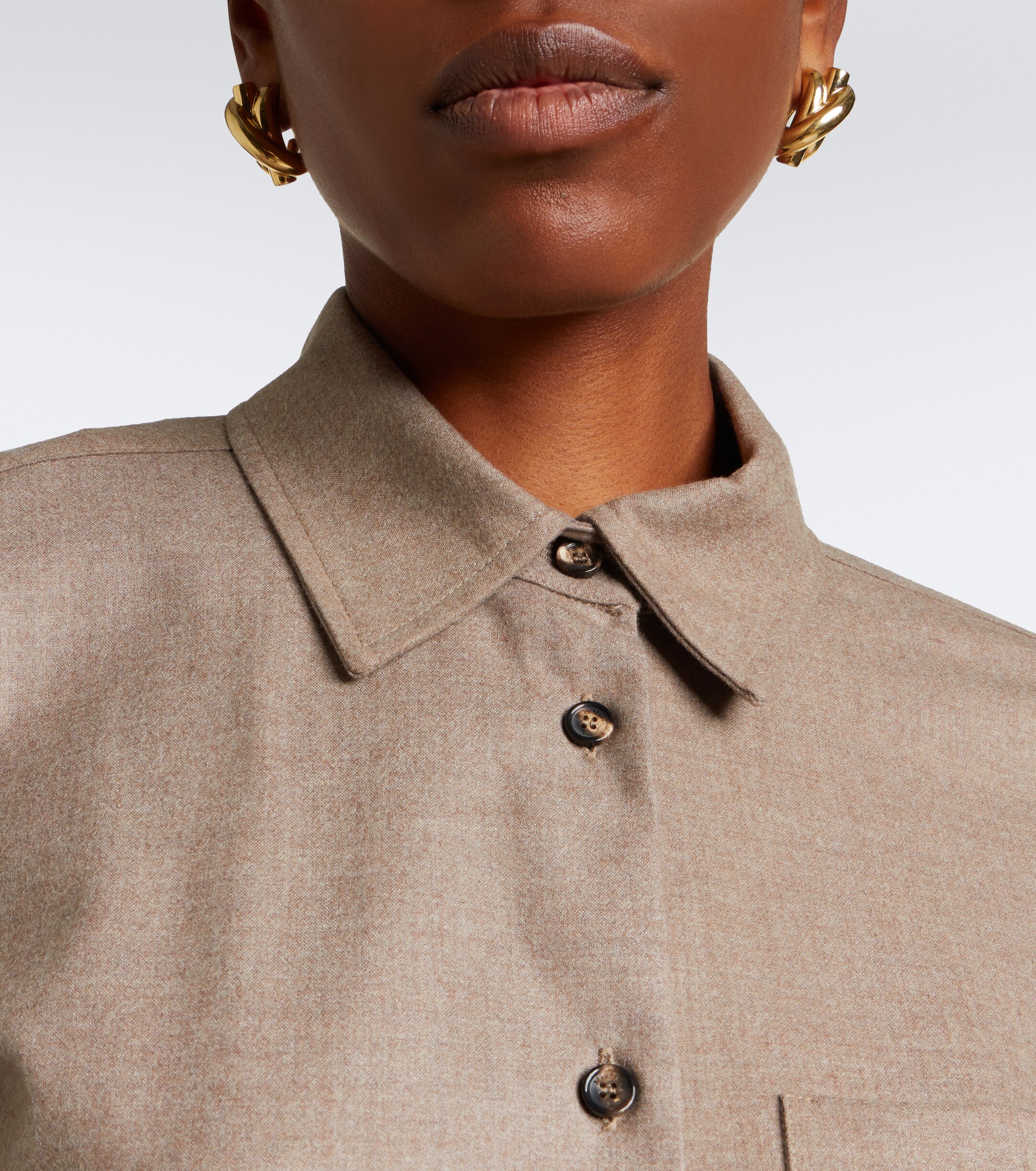 Max Mara Max Mara Cashmere-blend shirt