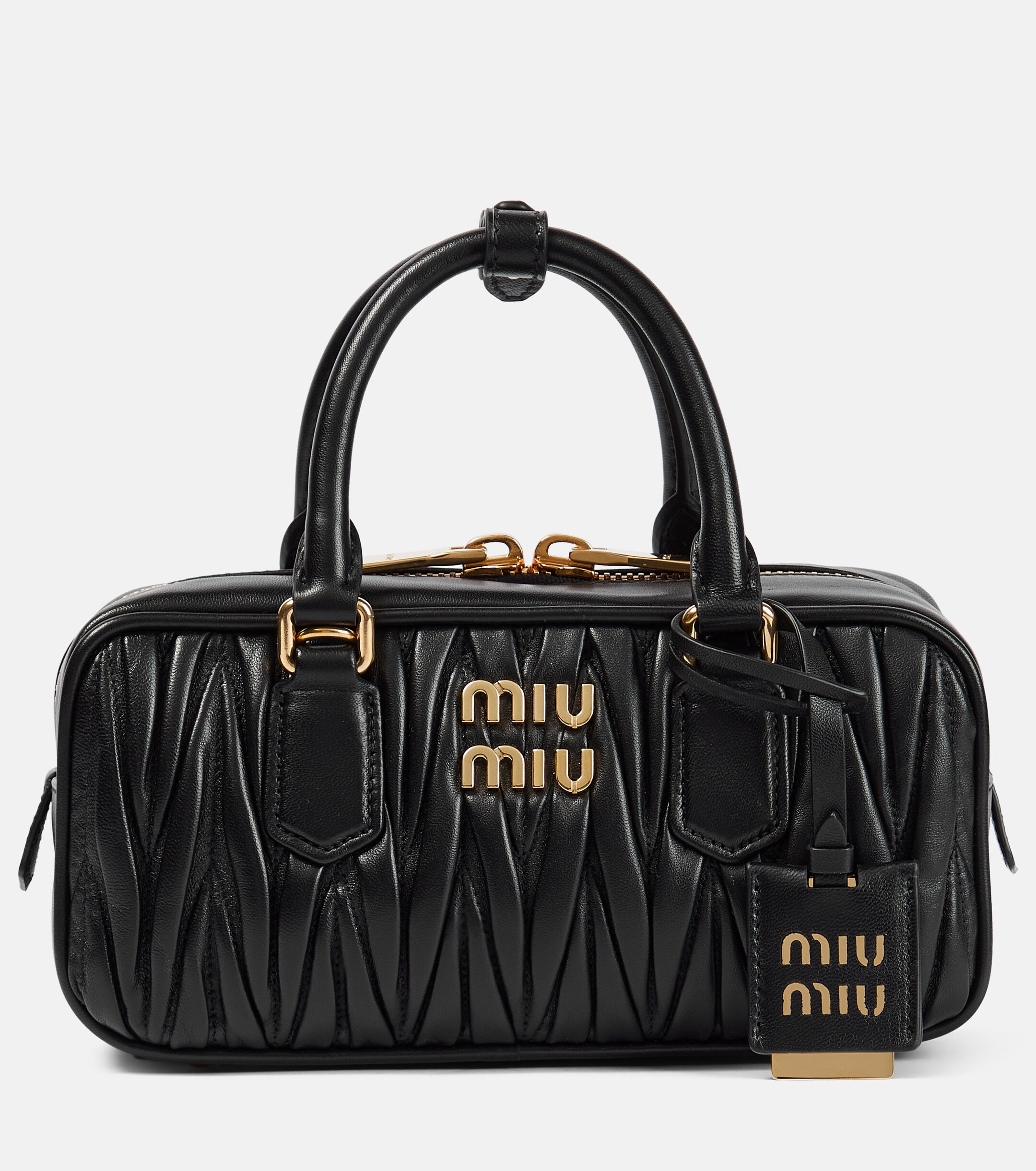 Miu Miu Miu Miu Arcadie matelassé leather top-handle bag