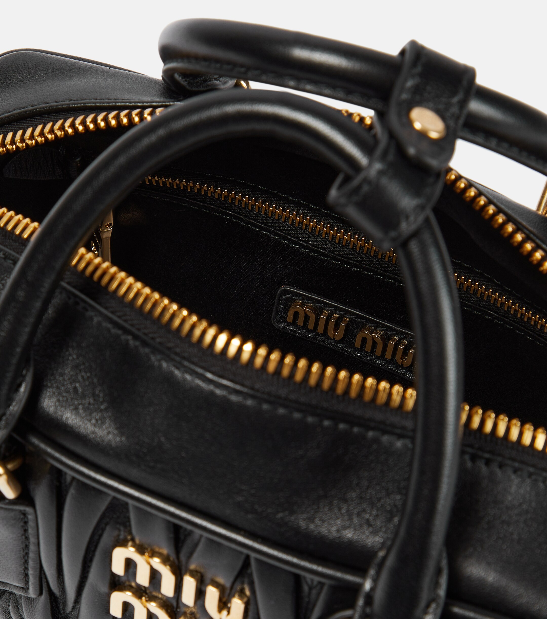 Miu Miu Miu Miu Arcadie matelassé leather top-handle bag