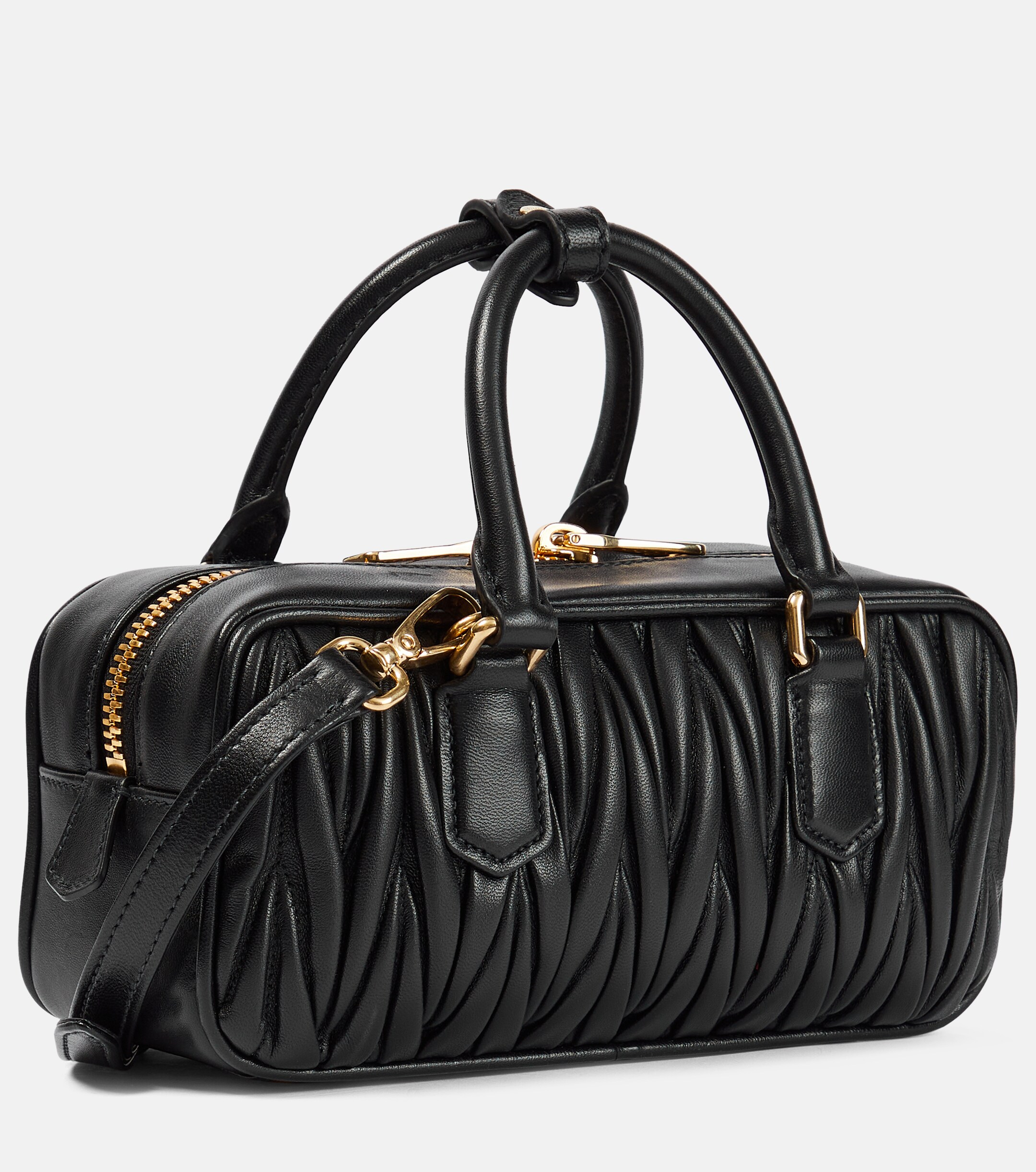 Miu Miu Miu Miu Arcadie matelassé leather top-handle bag