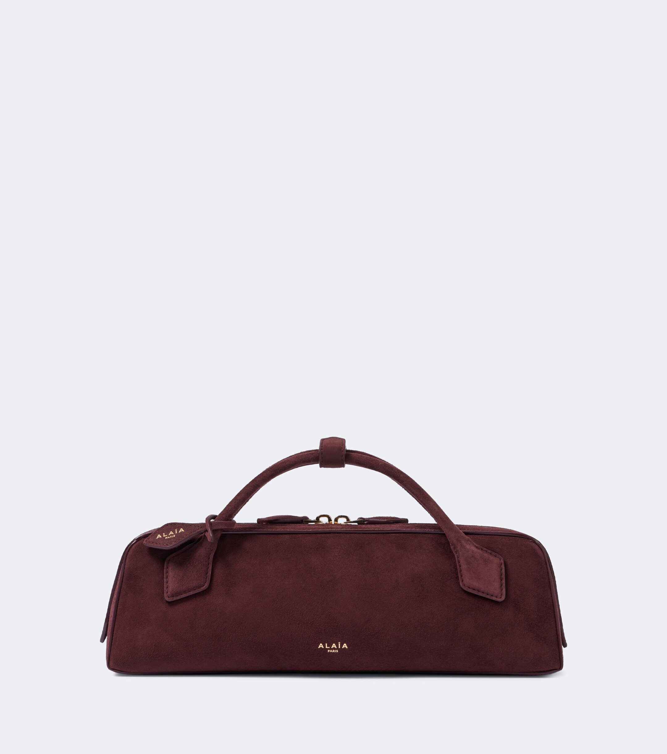 Alaïa Le Teckel suede top-handle bag