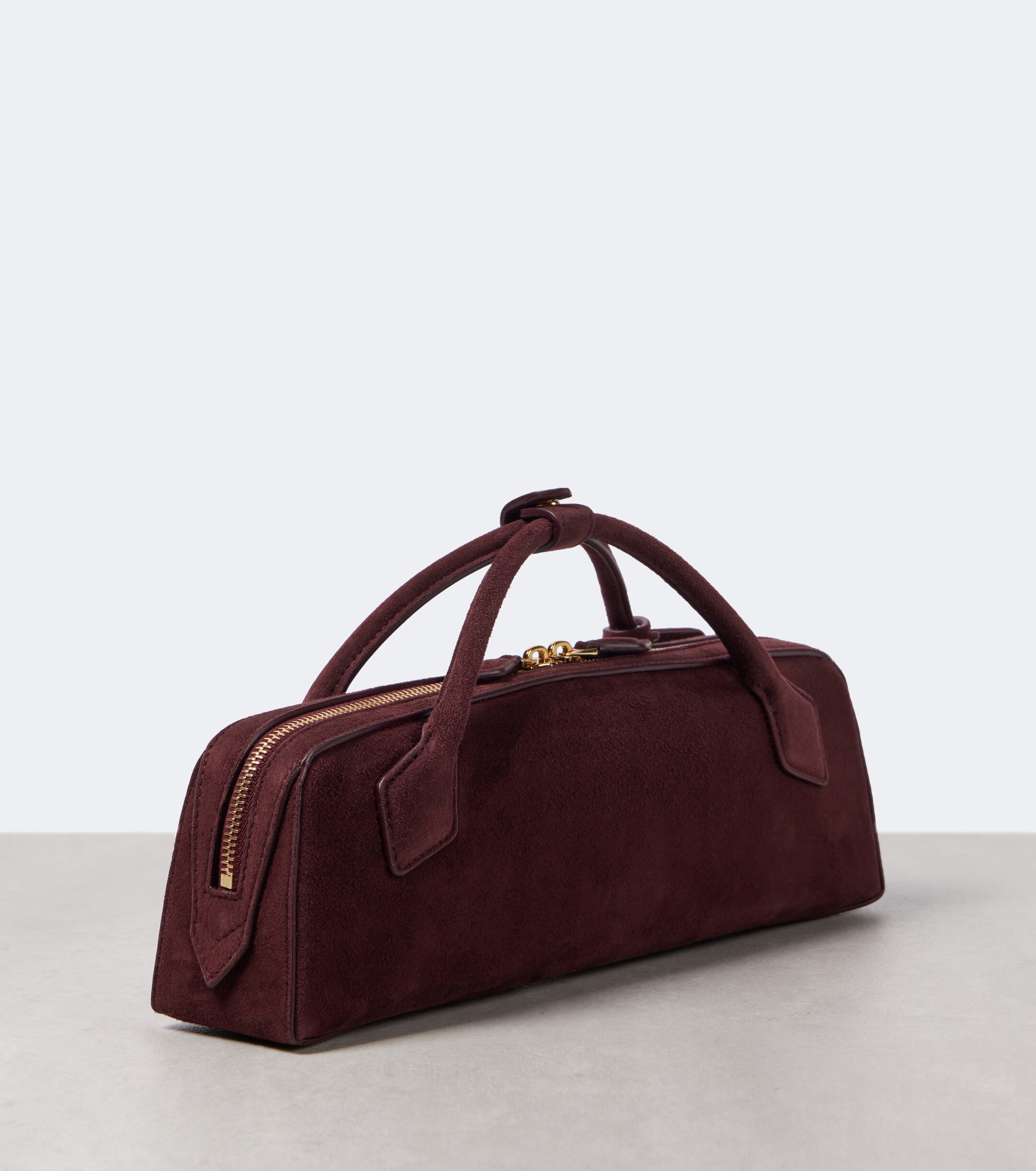 Alaïa Le Teckel suede top-handle bag