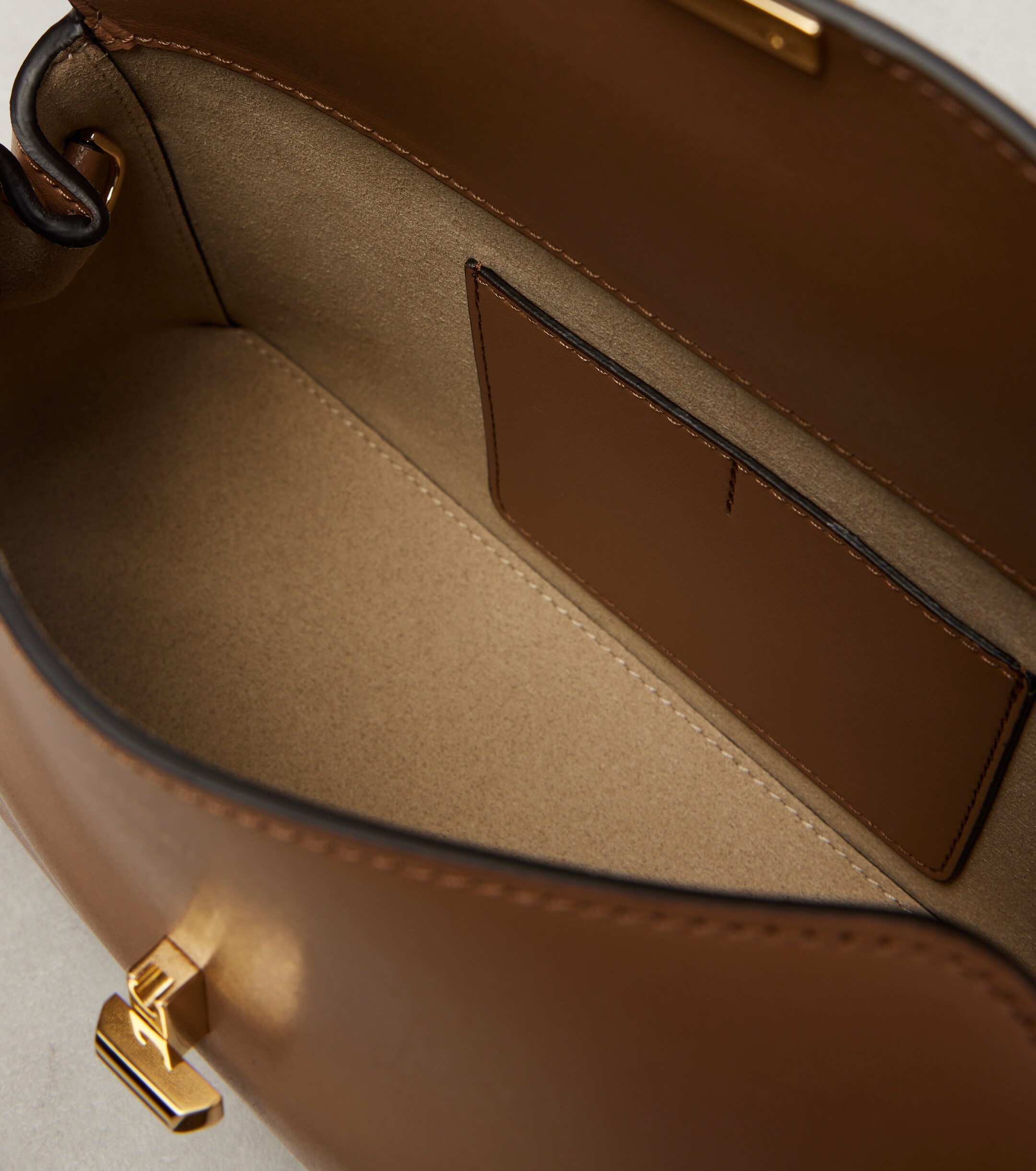 TOTEME T-Lock Small leather clutch
