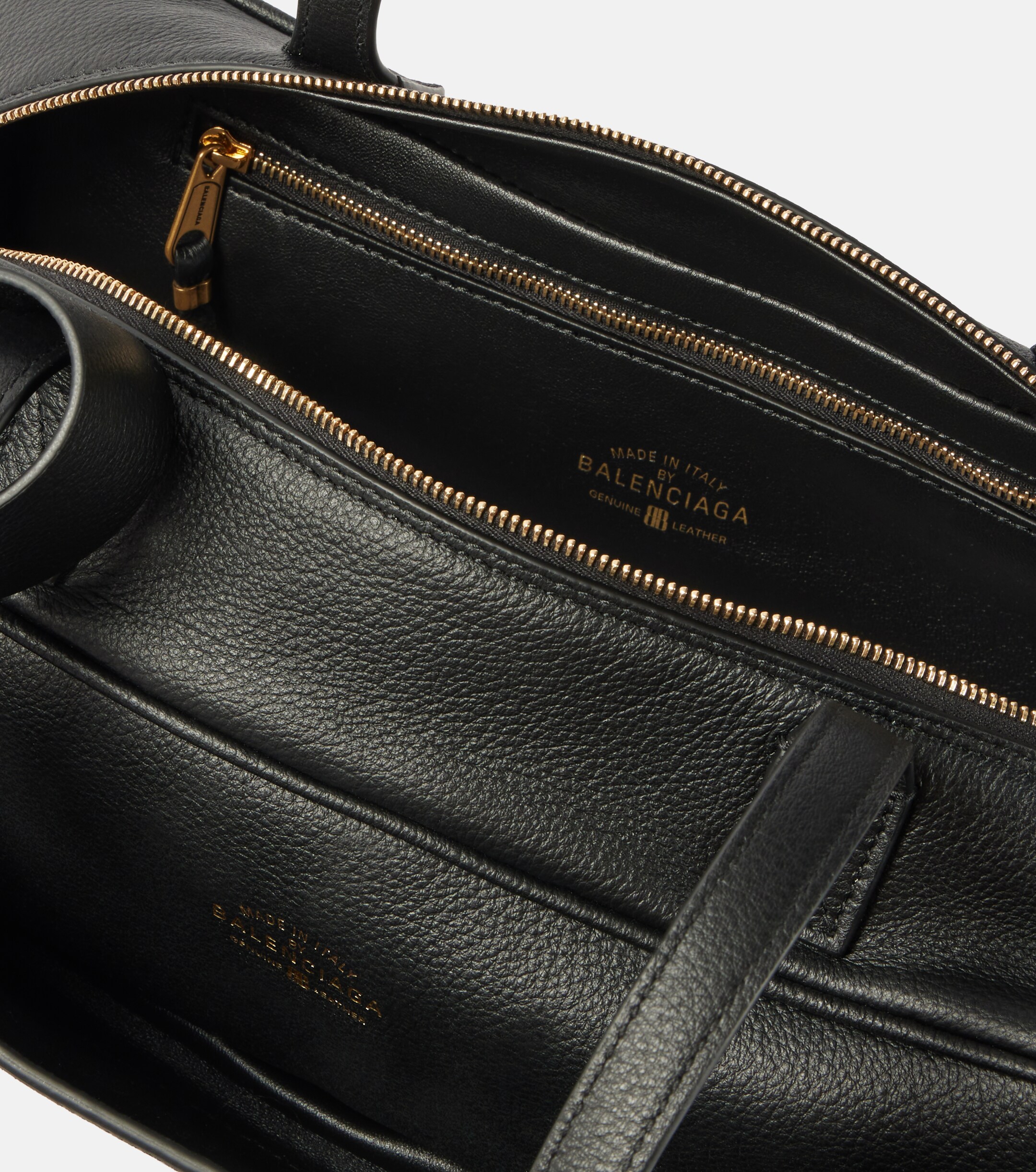 Balenciaga Carrie Small leather bowling bag