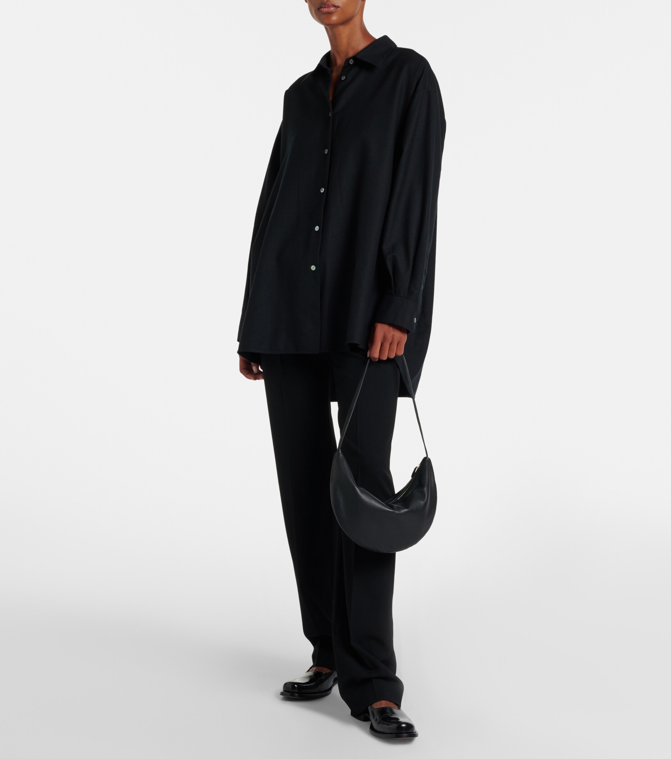 The Row Izzy leather shoulder bag