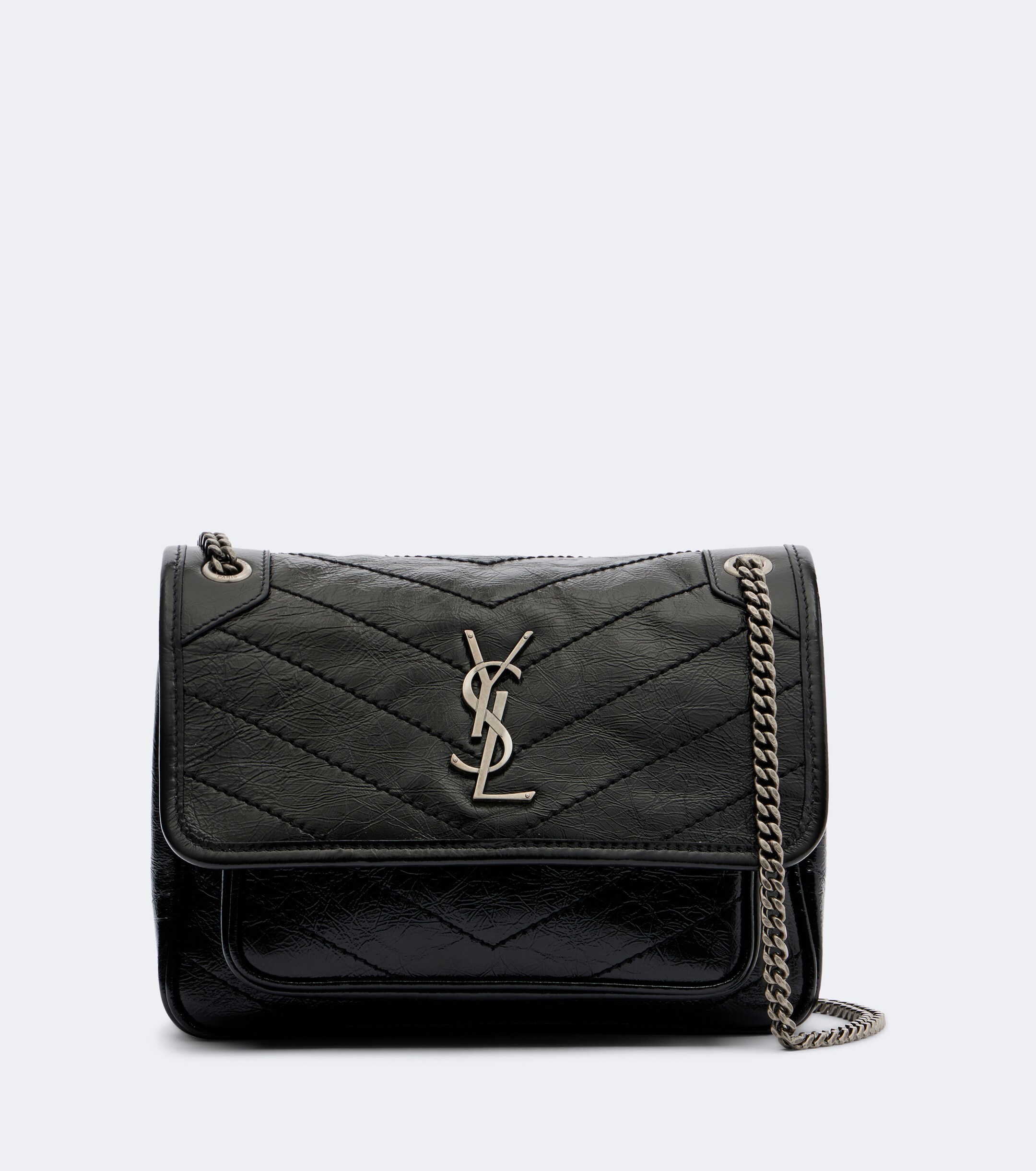 Saint Laurent Niki Mini embellished leather crossbody bag