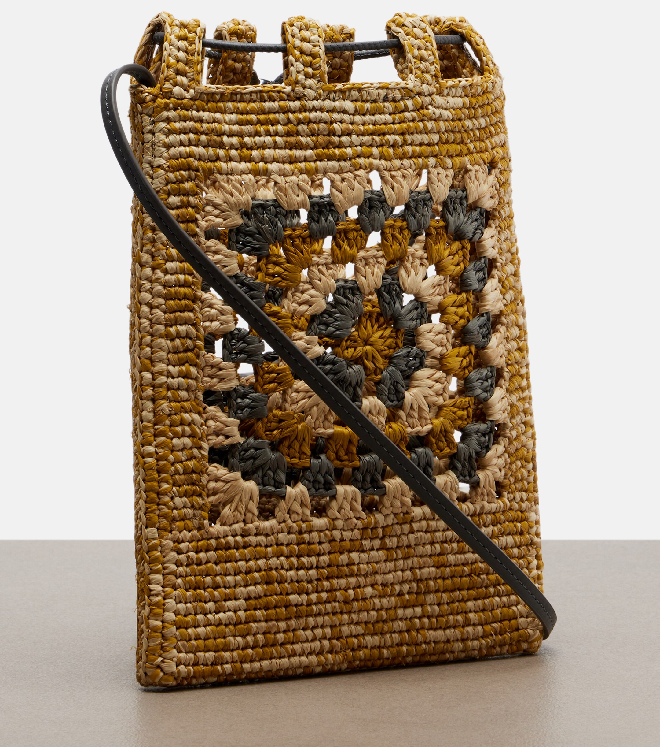 Loewe Paula's Ibiza raffia pouch with strap