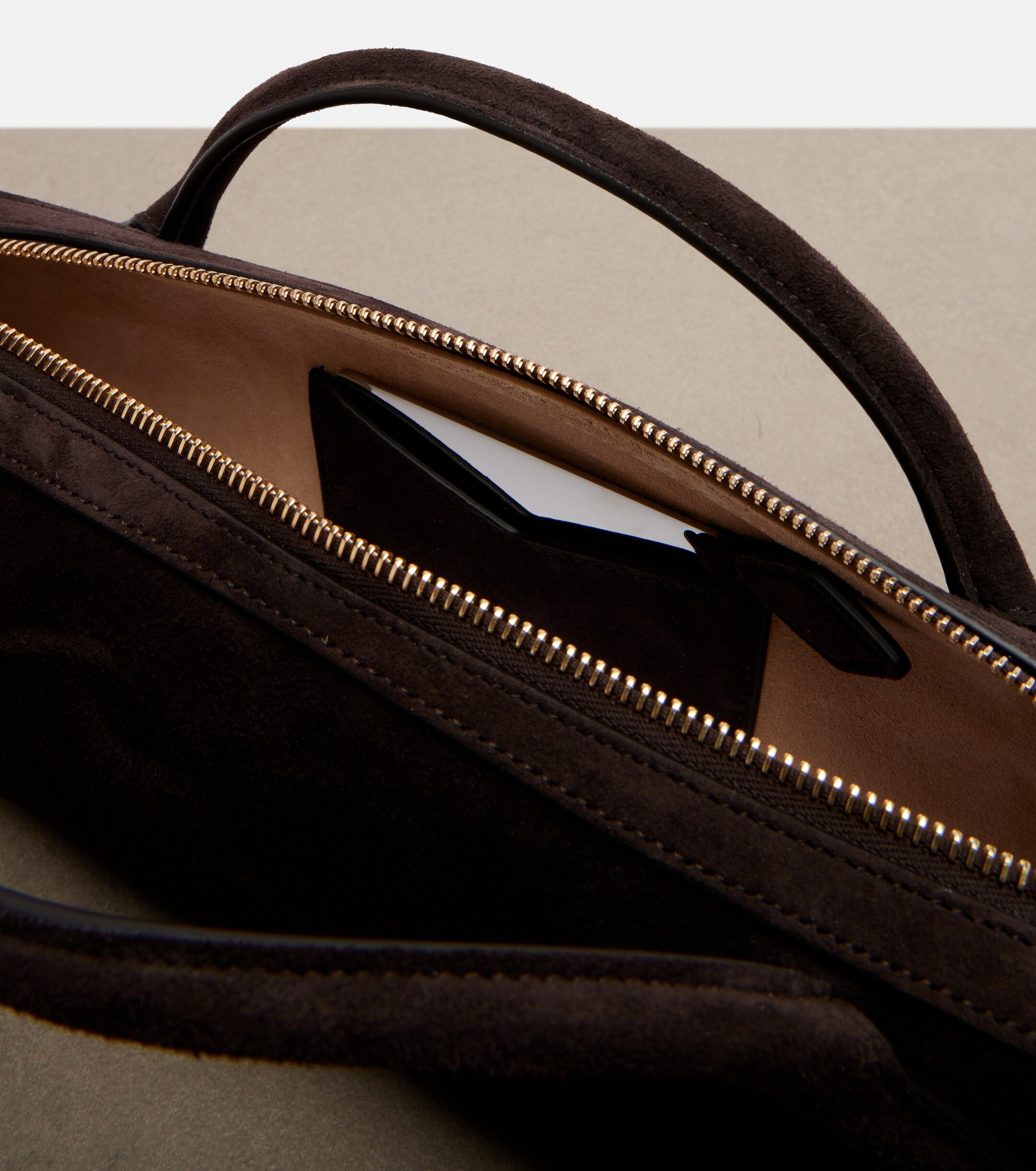 Alaïa Le Teckel Small suede clutch