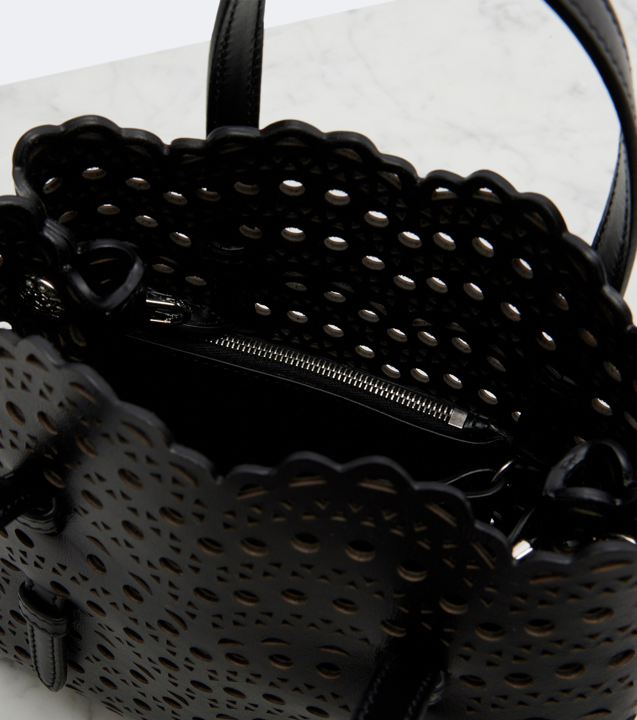 Alaïa Mina 20 Vienne leather top-handle bag