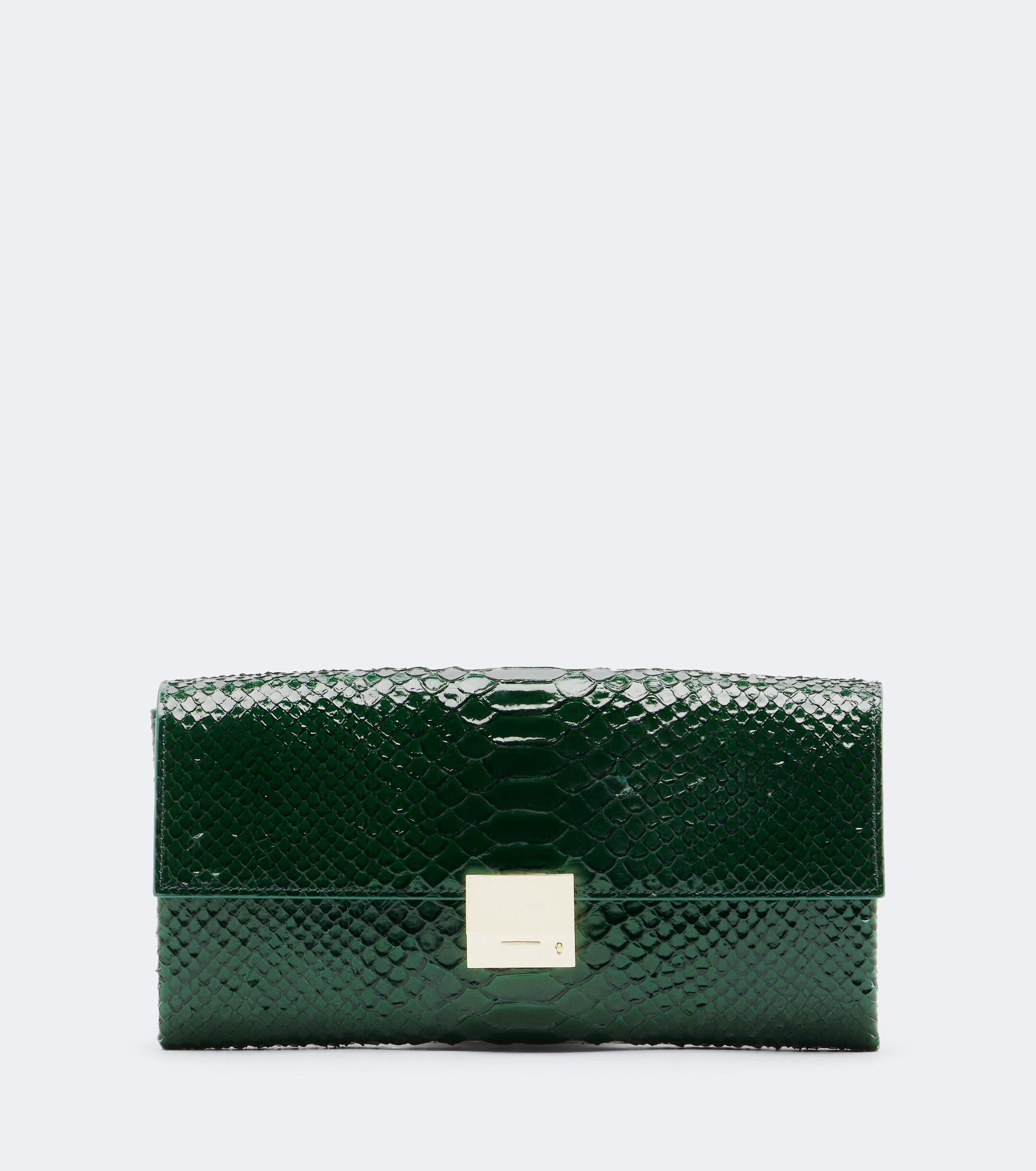 Tom Ford Tom Ford Jean Small snake-effect leather clutch