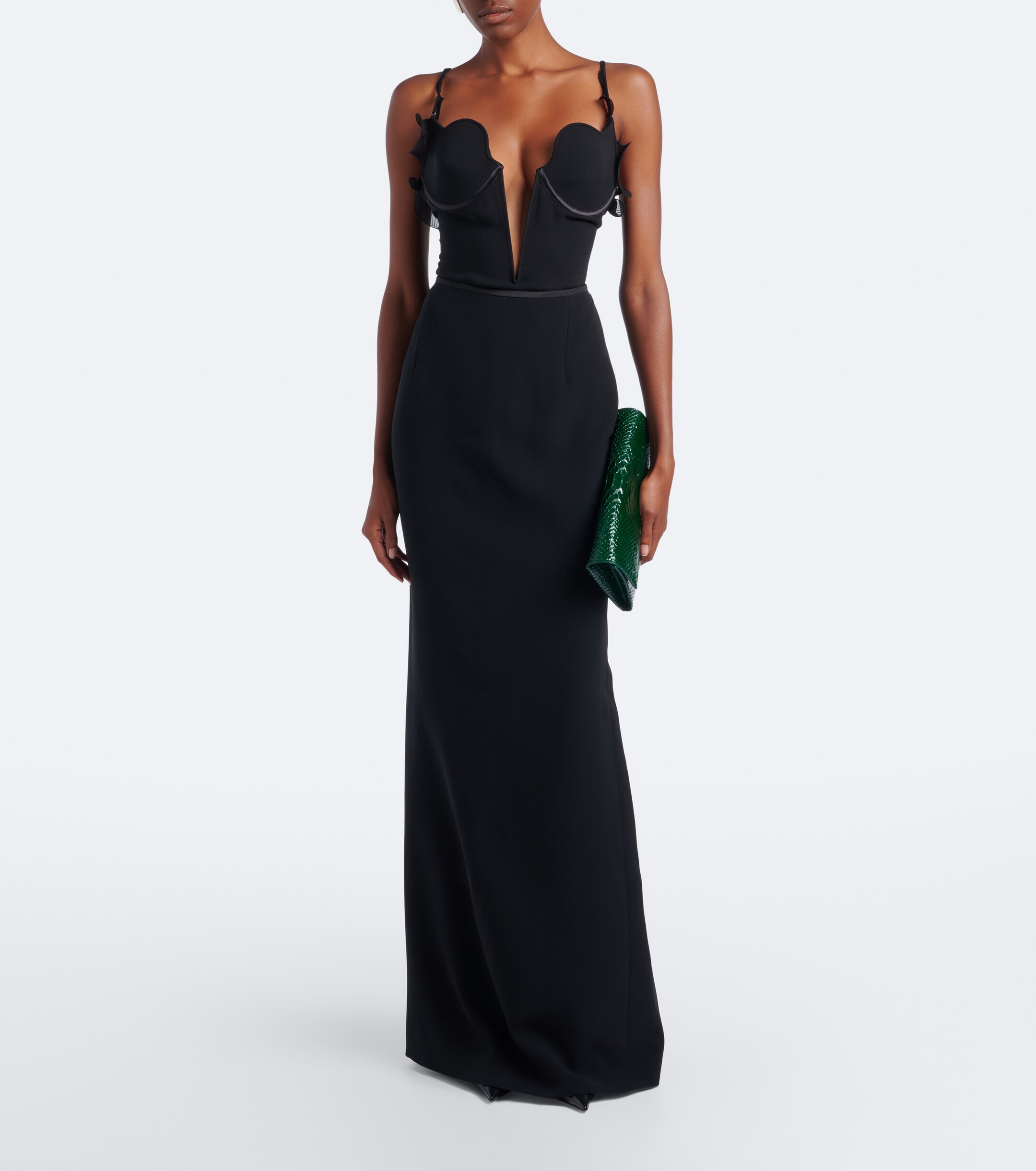 Tom Ford Tom Ford Jean Small snake-effect leather clutch