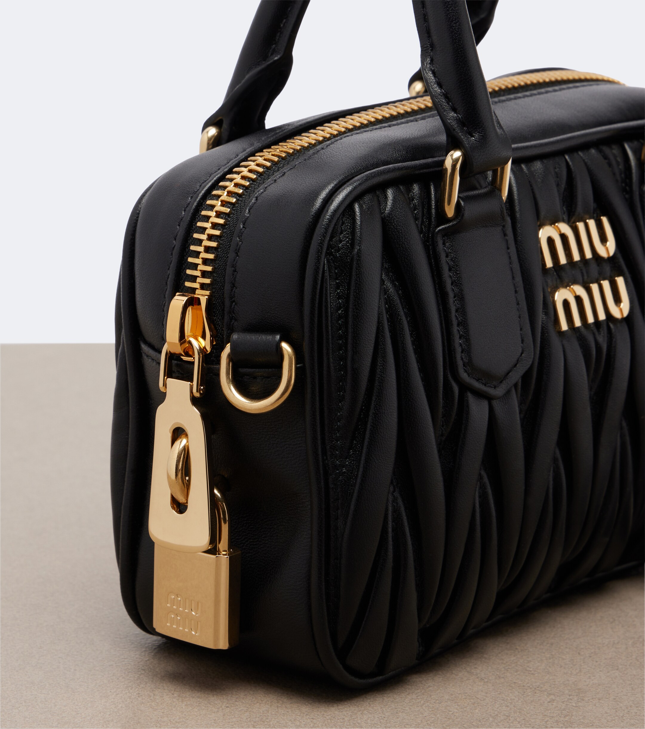 Miu Miu Miu Miu Arcadie matelassé leather top-handle bag