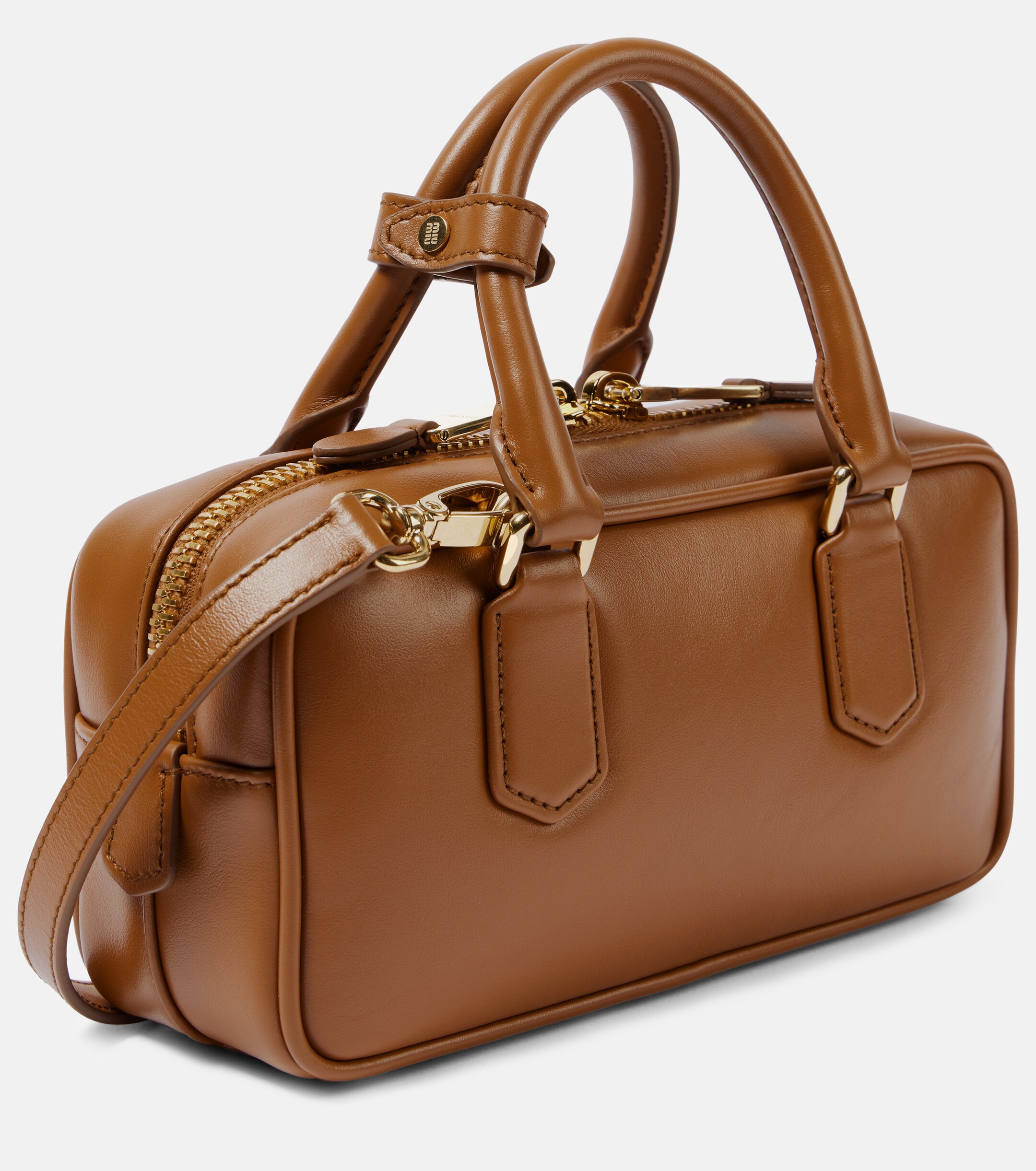 Miu Miu Arcadie Small leather tote bag