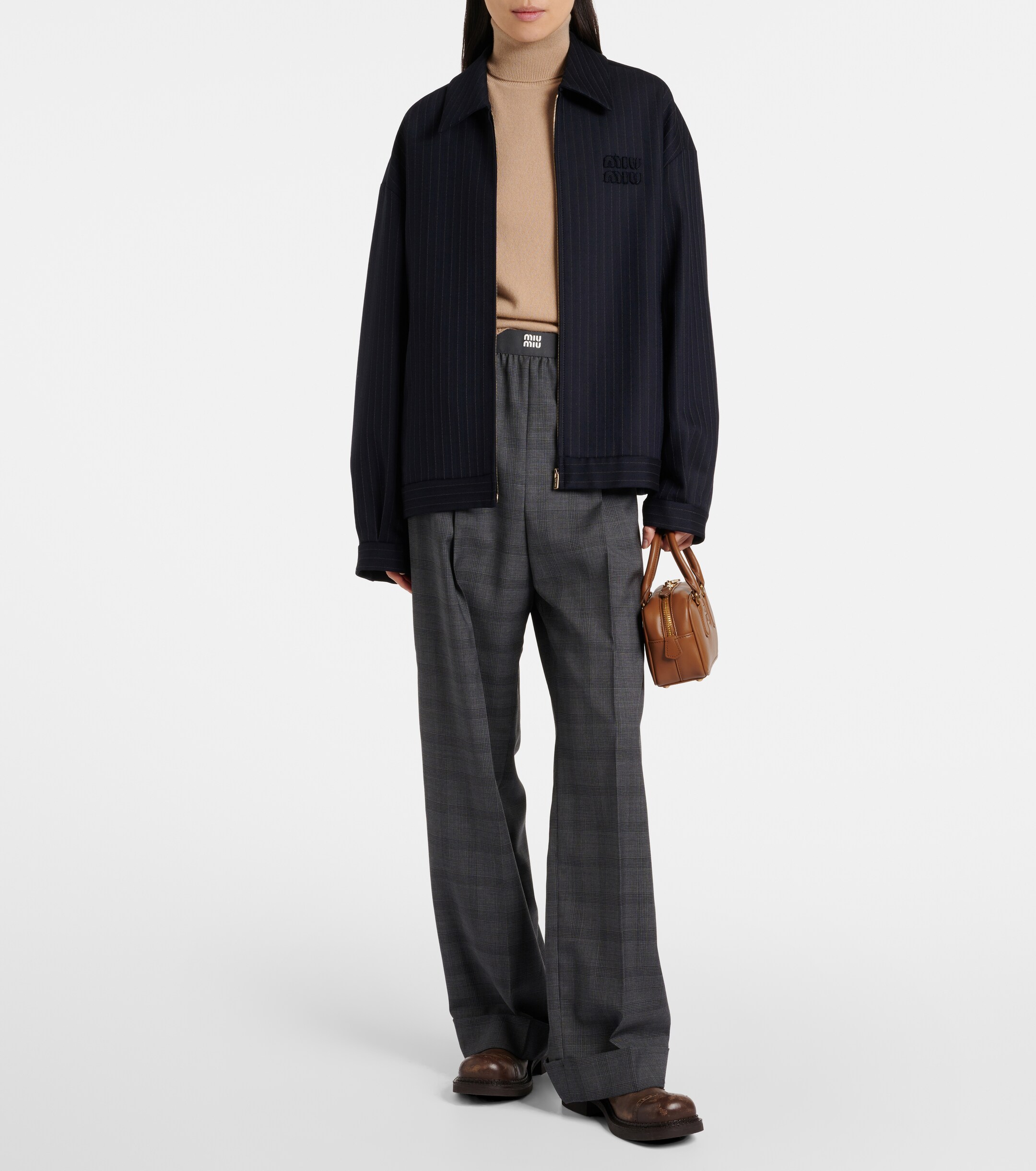 Miu Miu Arcadie Small leather tote bag