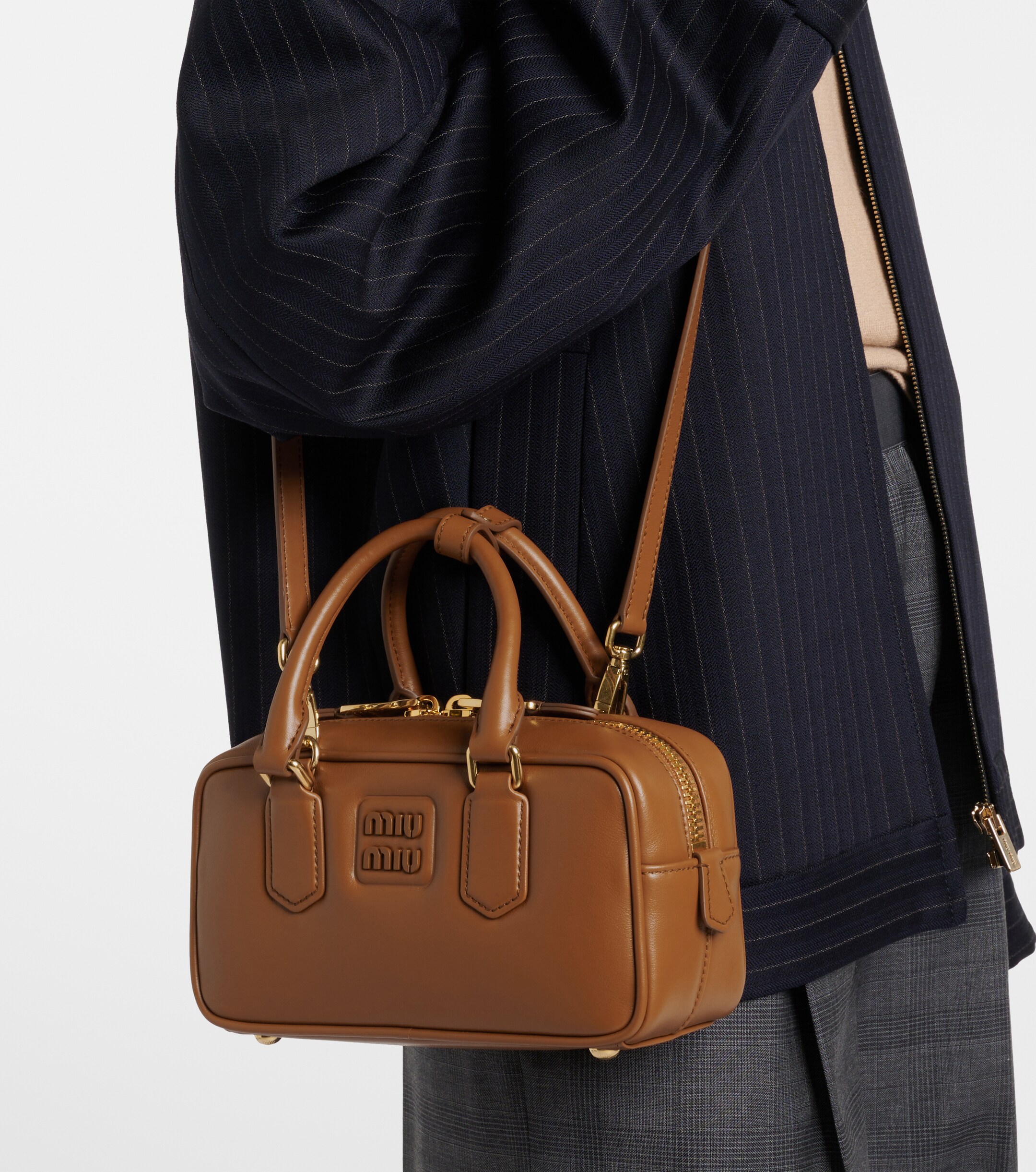 Miu Miu Arcadie Small leather tote bag