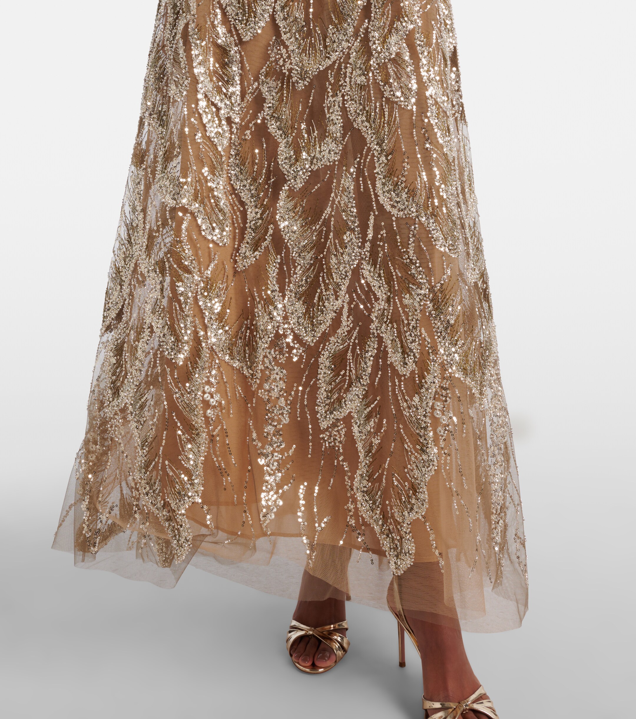 Elie Saab - Sequined embroidered tulle gown | Plush
