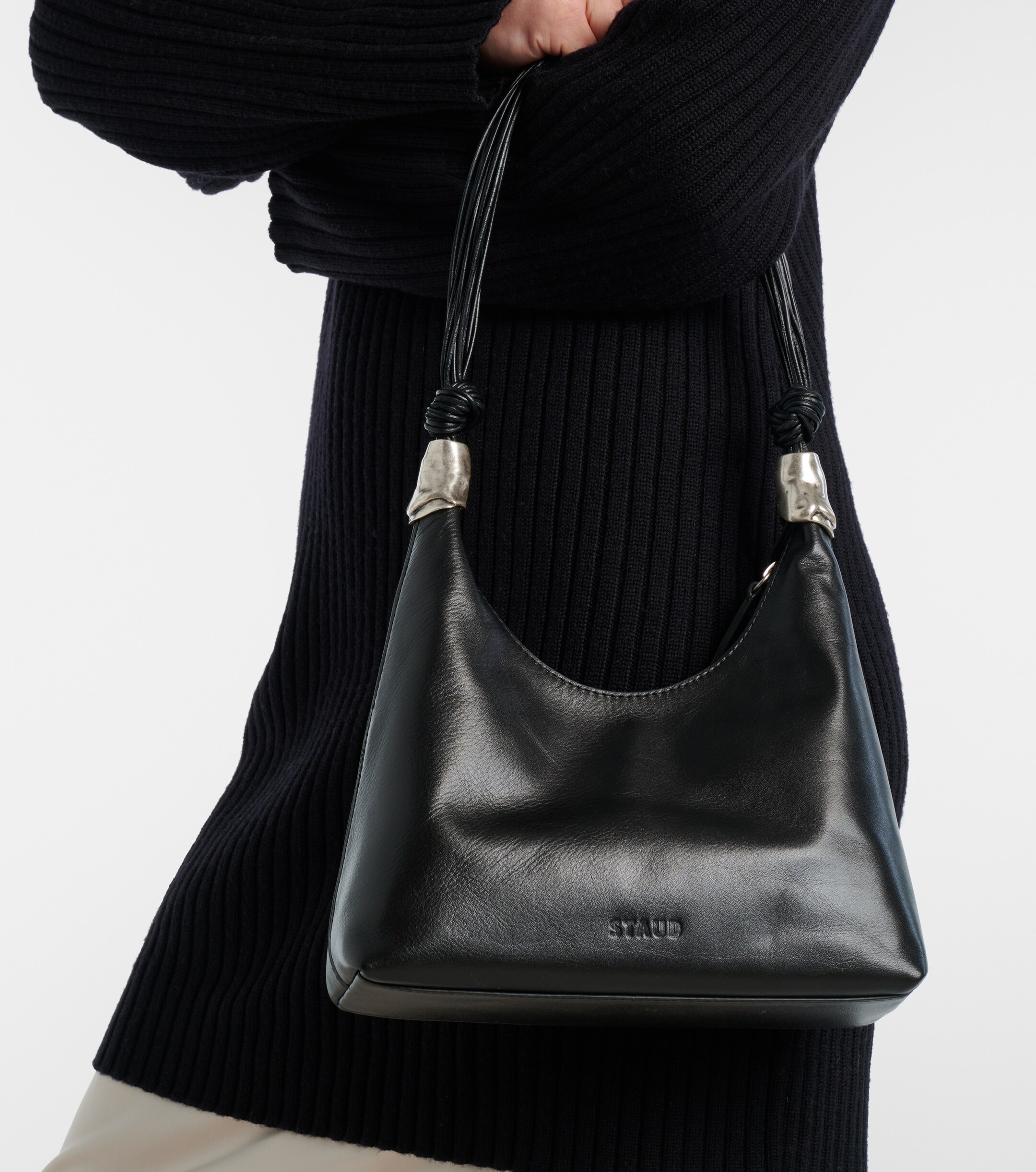Staud Cuff leather shoulder bag